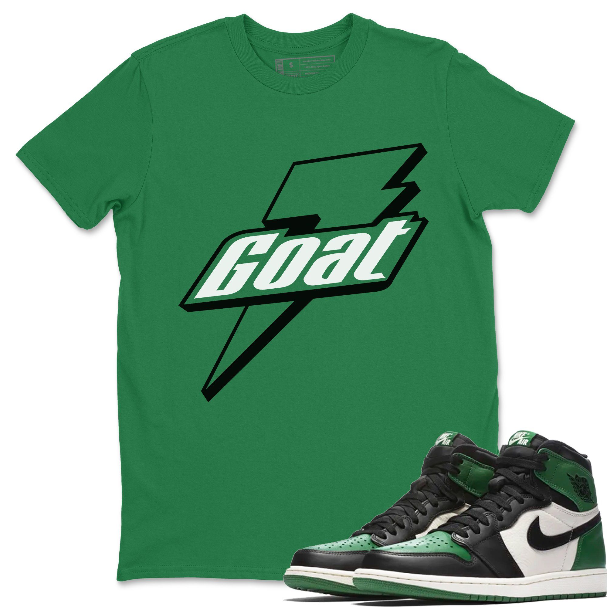 Goat Unisex Tops - Air Jordan 1 Pine Green