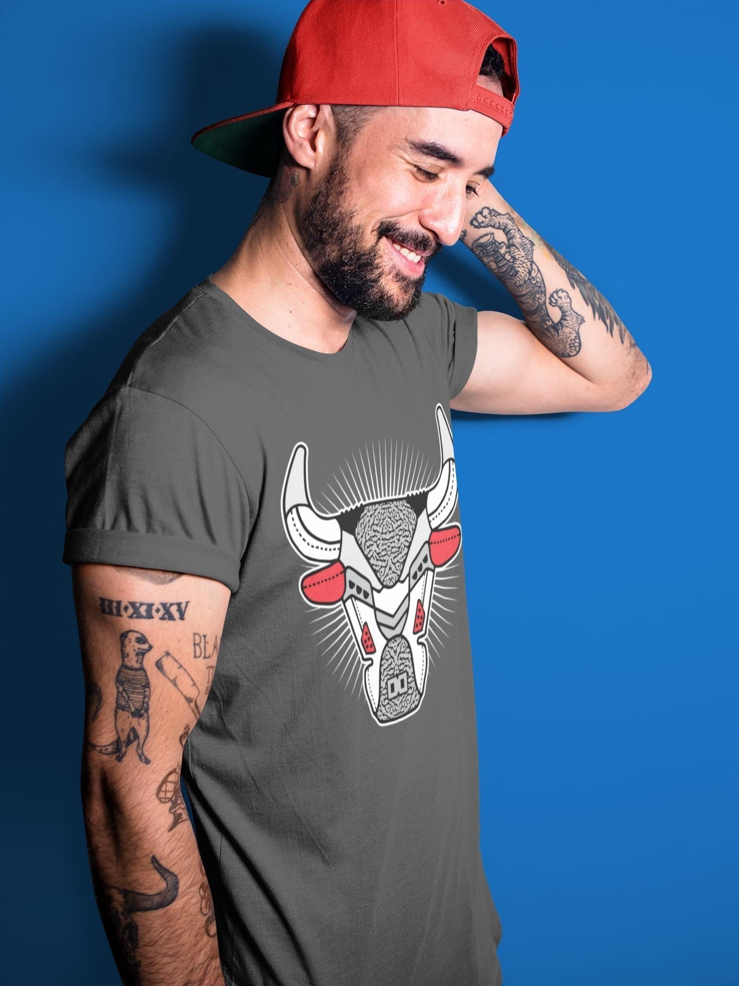 AJ3 Bull Head Unisex Tops - Air Jordan 3 White Cement