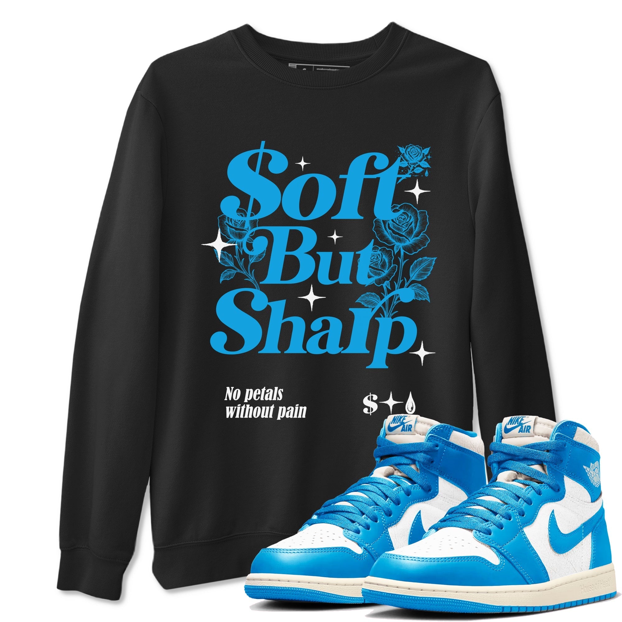 Soft but Sharp snkmatch Tees - Air Jordan 1 UNC Reimagined