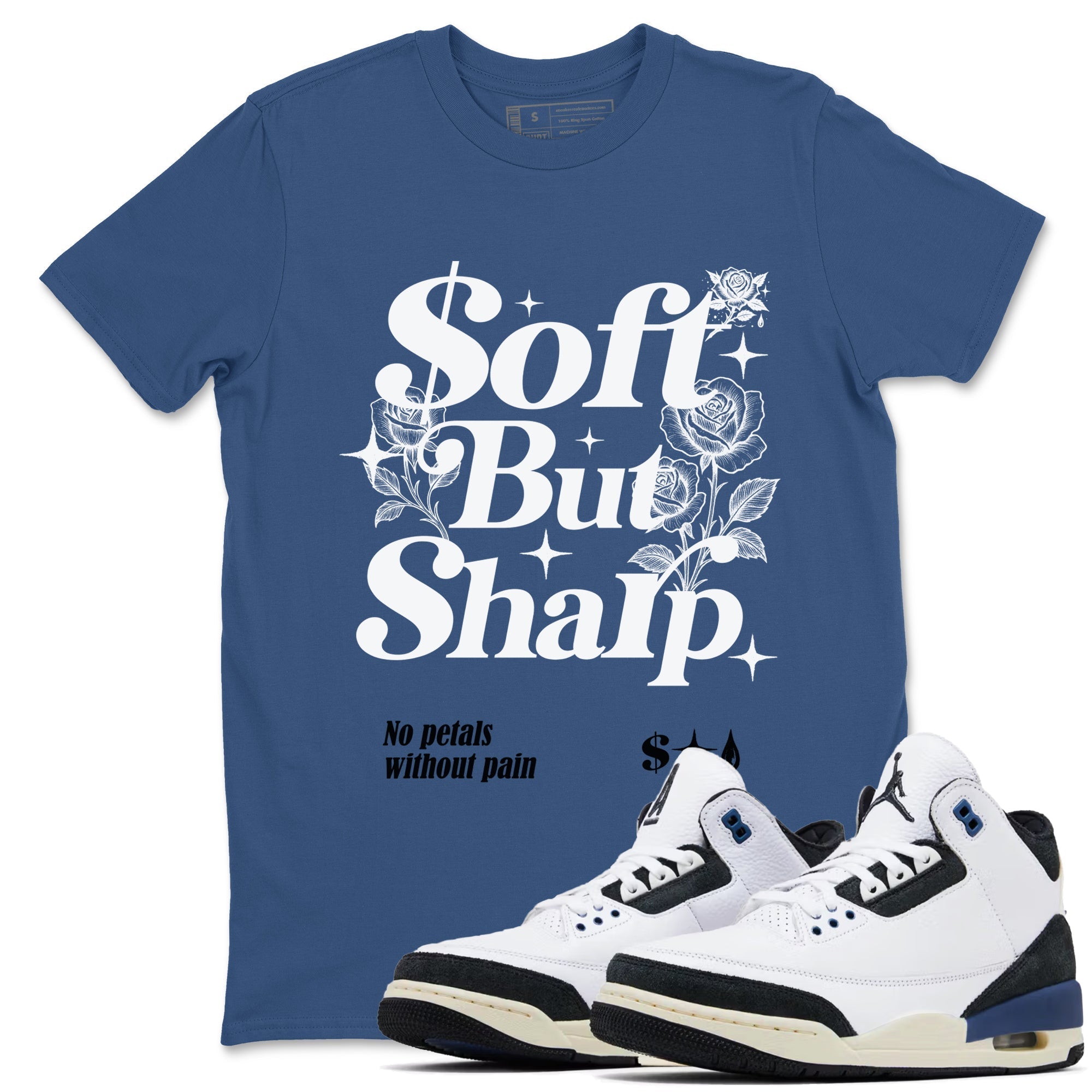 Soft but Sharp snkmatch Tees - Air Jordan 3 A Ma Maniere x Diffused Blue