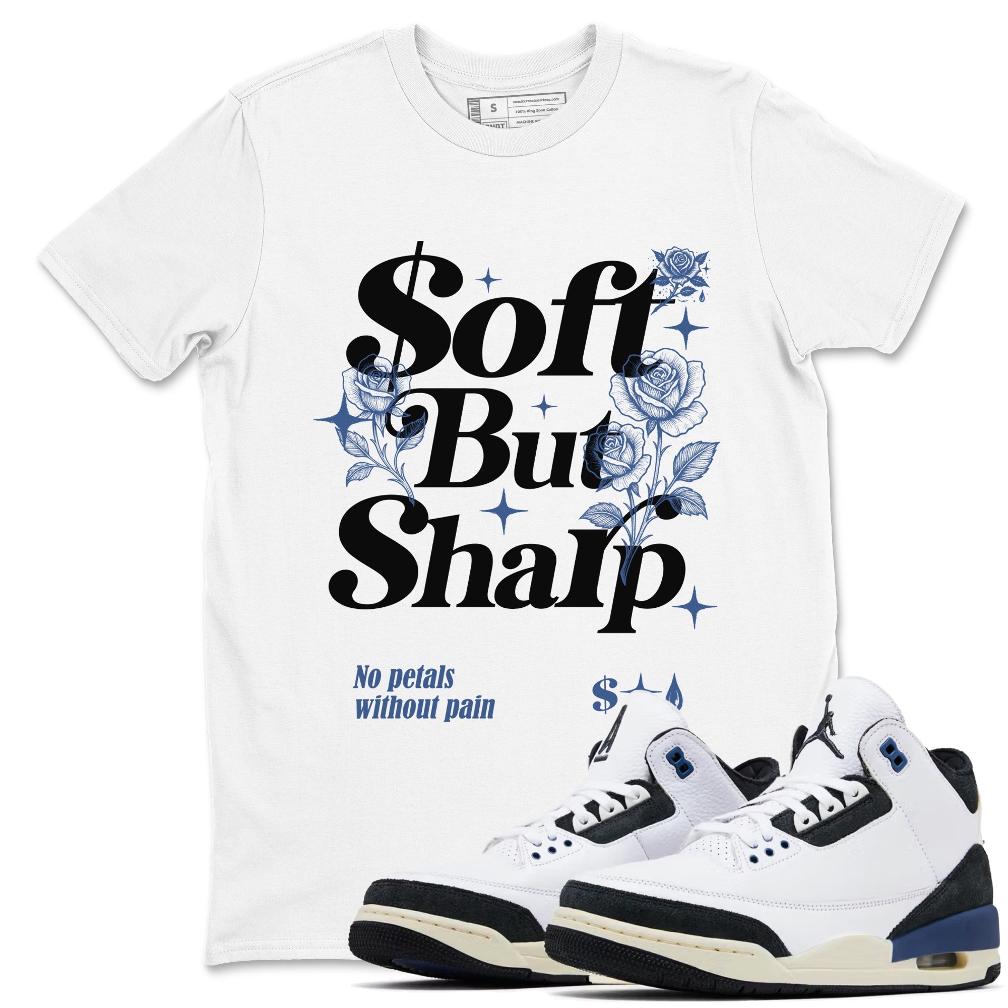 Soft but Sharp snkmatch Tees - Air Jordan 3 A Ma Maniere x Diffused Blue