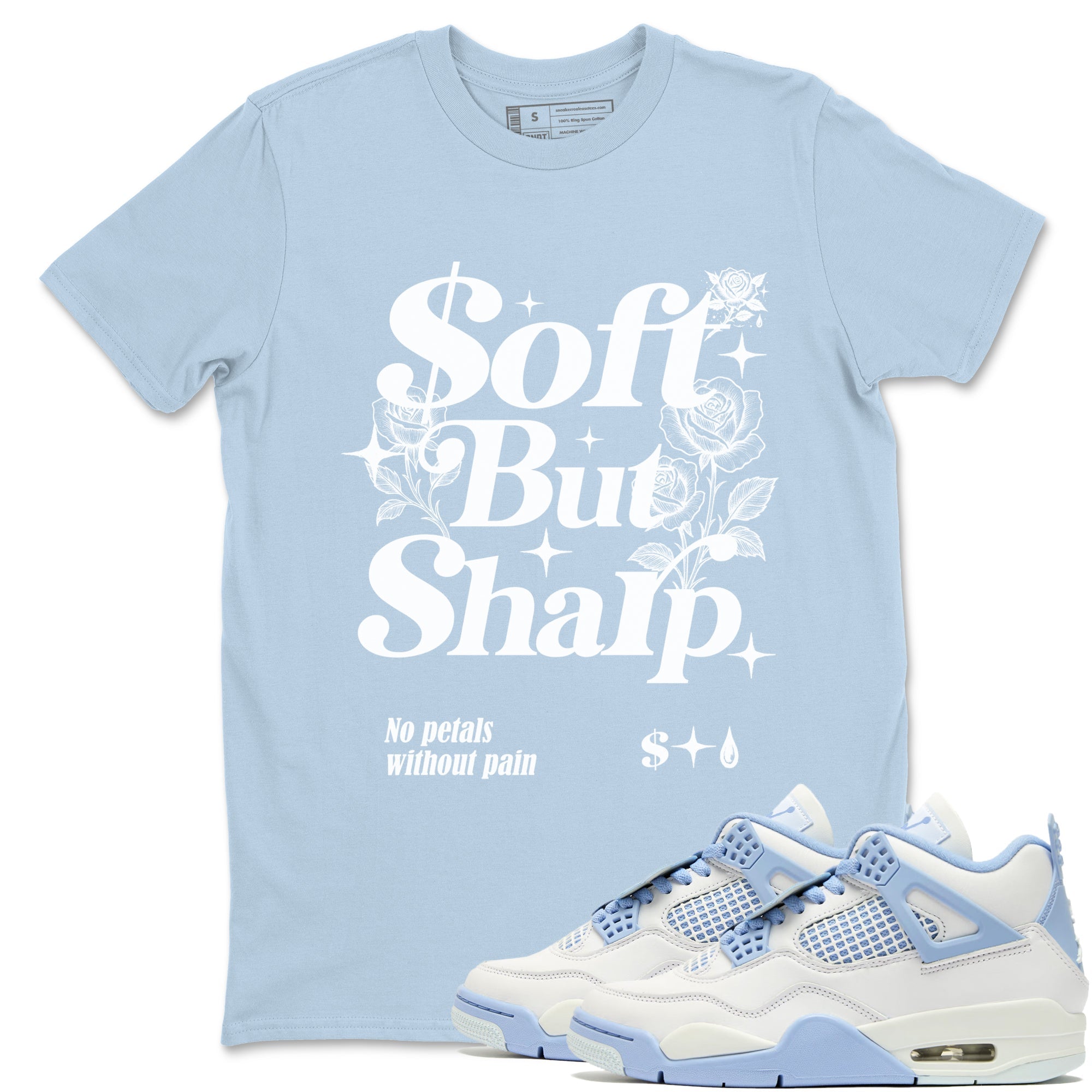 Soft but Sharp snkmatch Tees - Air Jordan 4 Forget Me Not