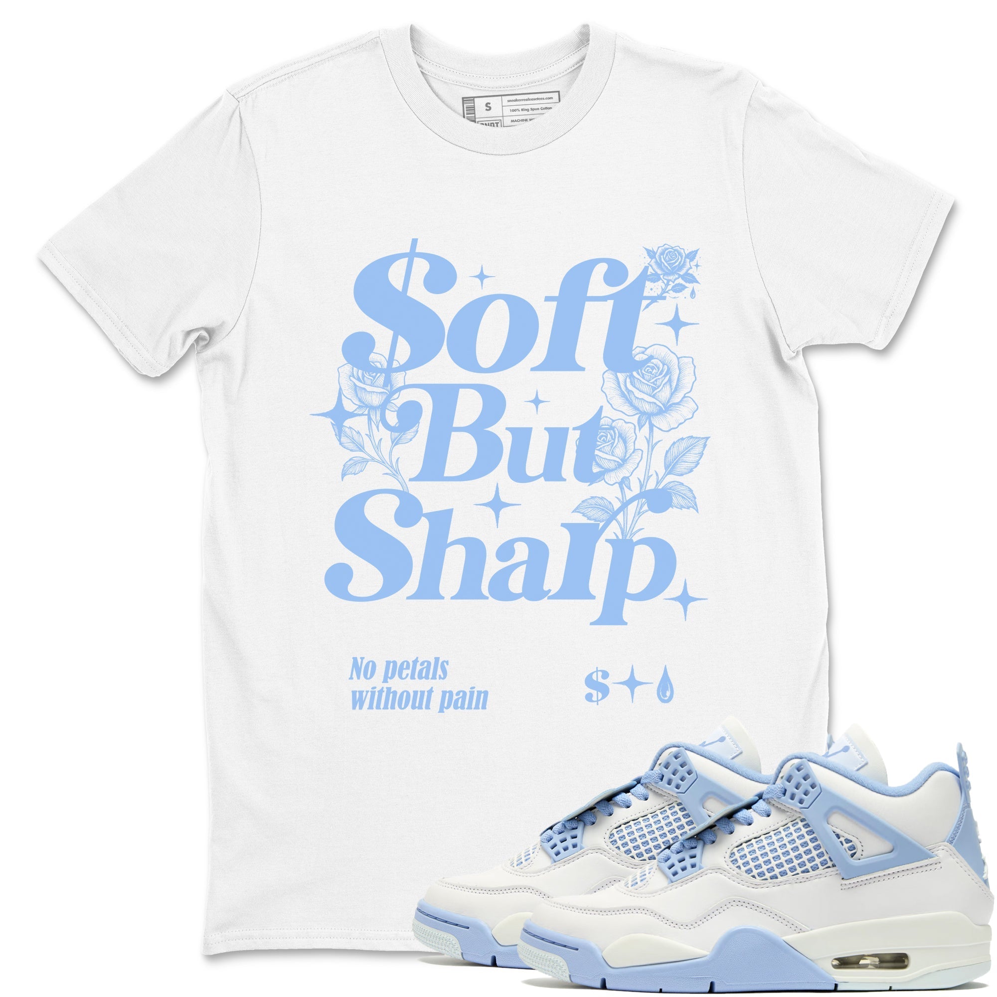 Soft but Sharp snkmatch Tees - Air Jordan 4 Forget Me Not