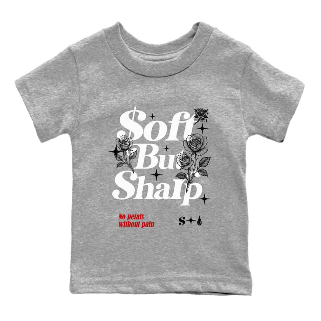 Soft But Sharp snkmatch Tees Kids - Air Jordan 4 White Cement