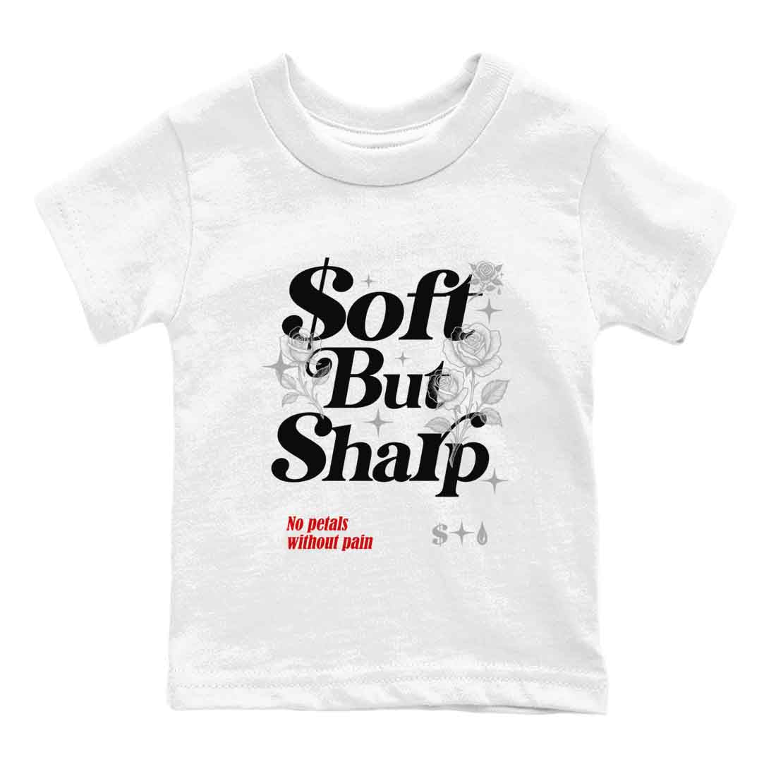 Soft But Sharp snkmatch Tees Kids - Air Jordan 4 White Cement