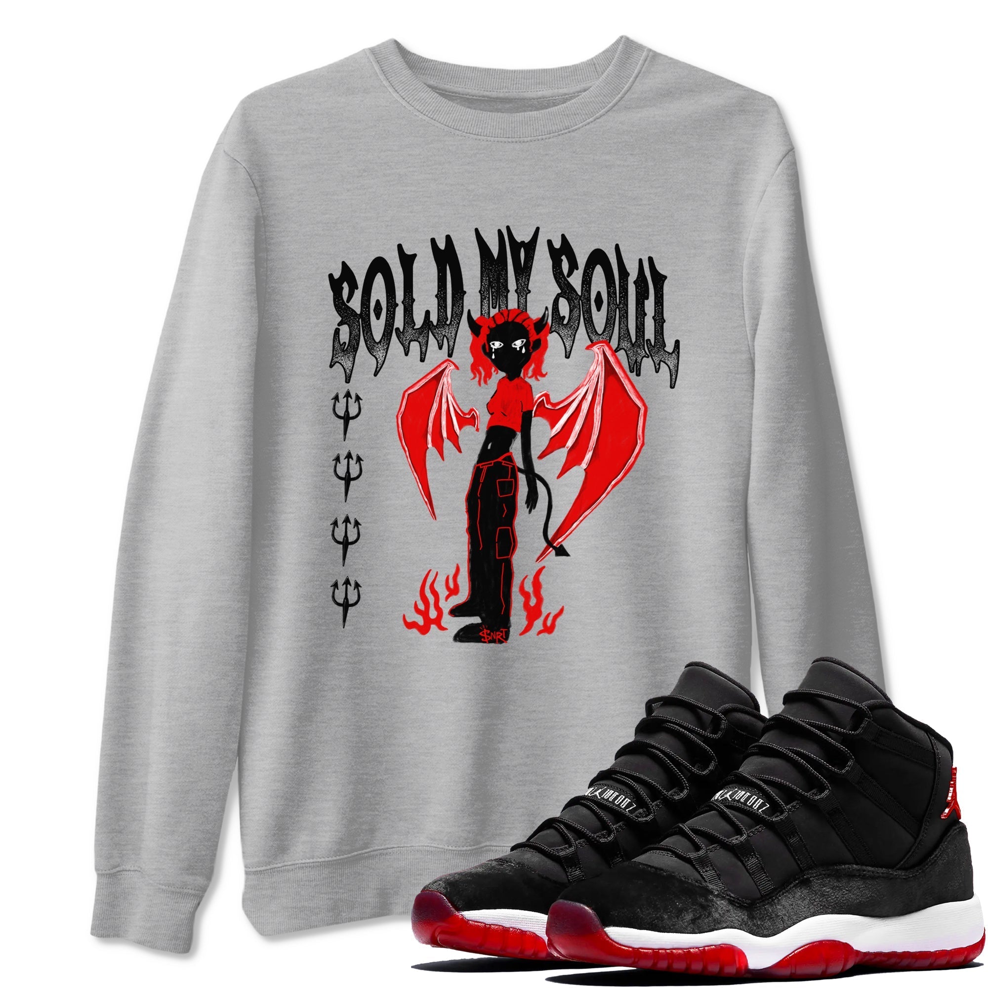Sold My Soul snkmatch Tees - Air Jordan 11 Bred Velvet