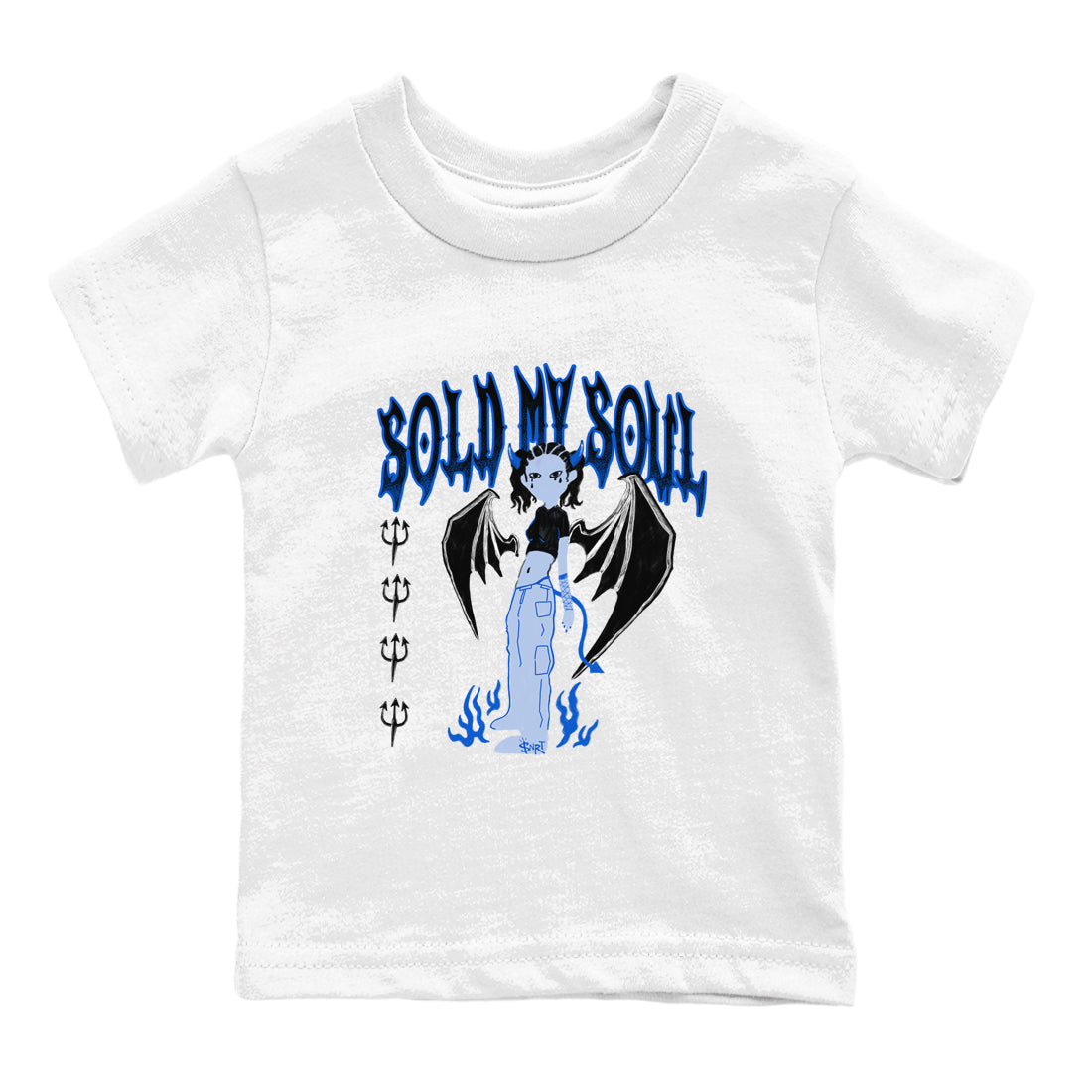Sold My Soul snkmatch Tees Kids - Air Jordan 11 Black and Varsity Royal