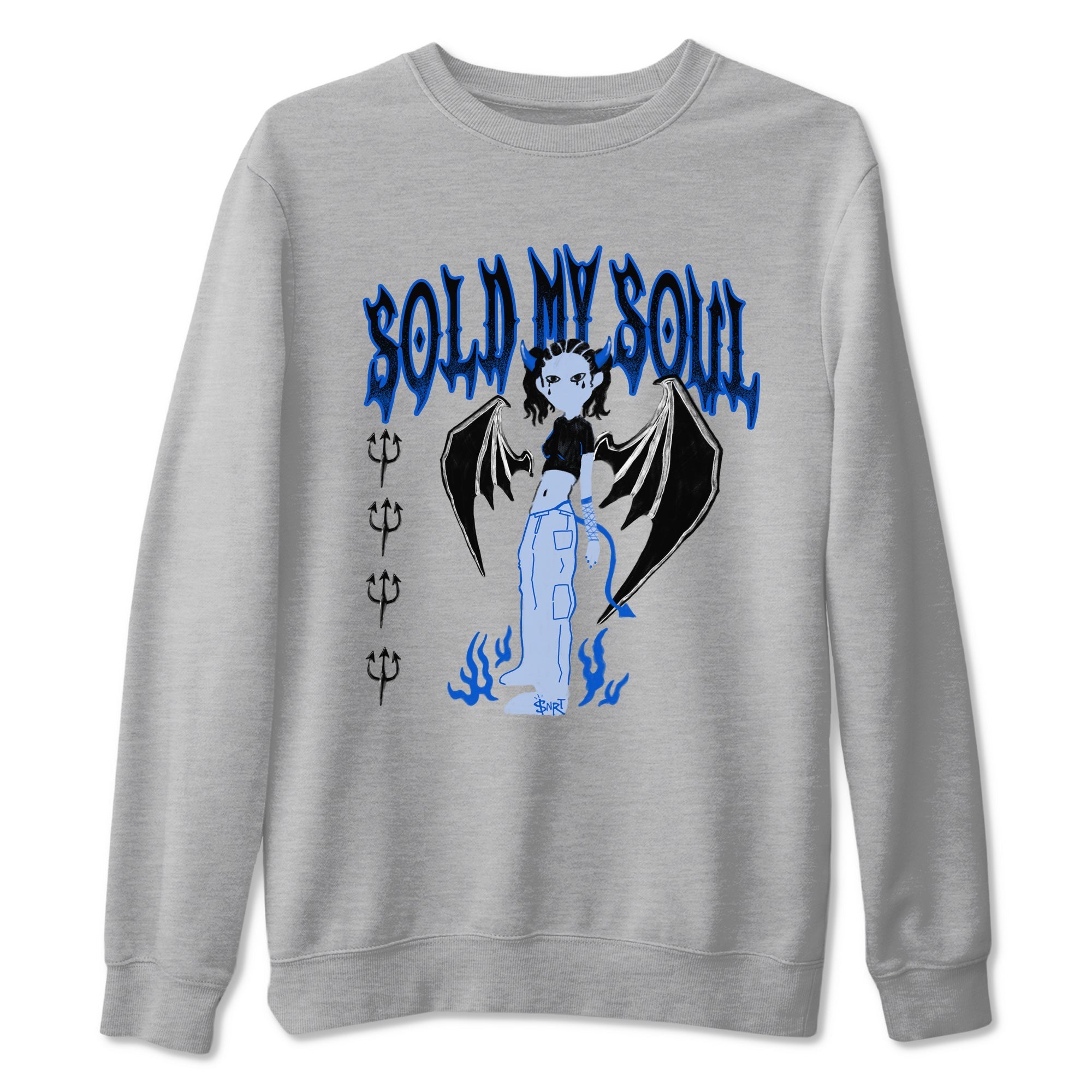 Sold My Soul snkmatch Tees - Air Jordan 11 Black and Varsity Royal