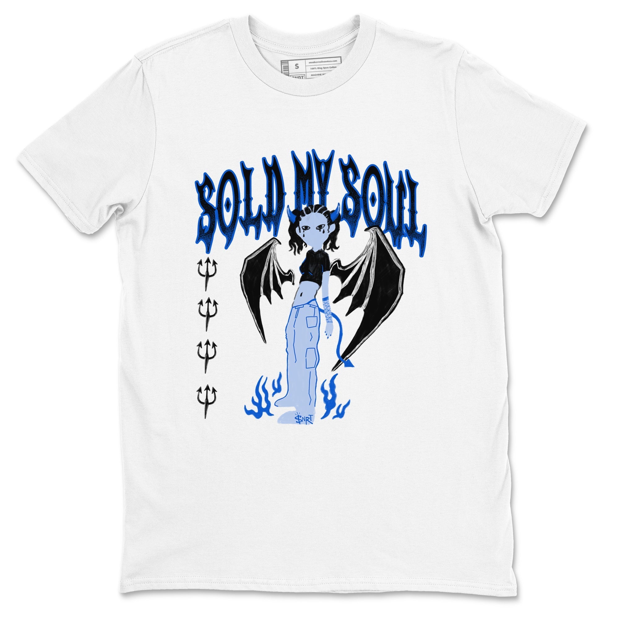 Sold My Soul snkmatch Tees - Air Jordan 11 Black and Varsity Royal
