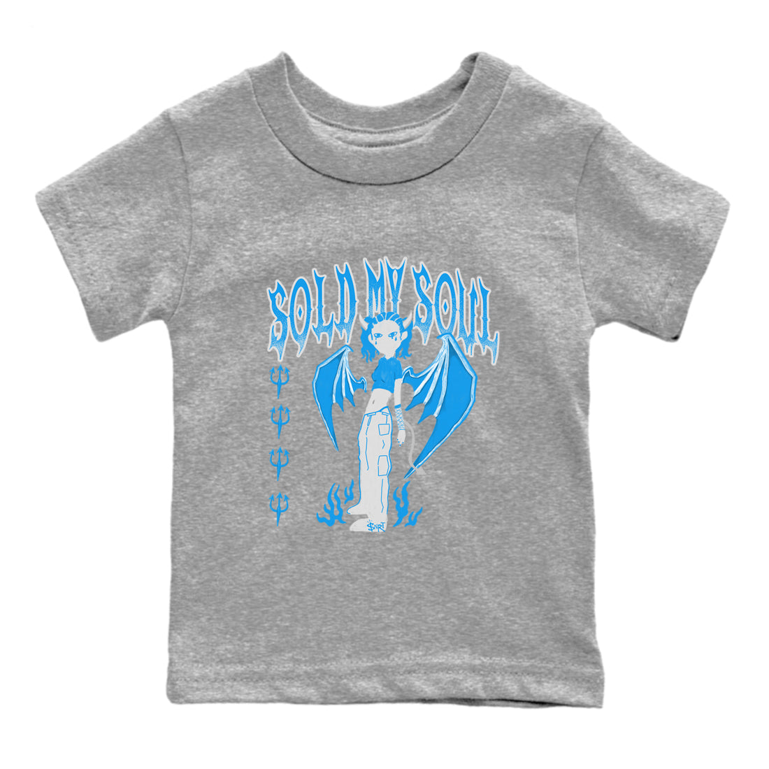 Sold My Soul snkmatch Tees Kids - Air Jordan 4 Military Blue