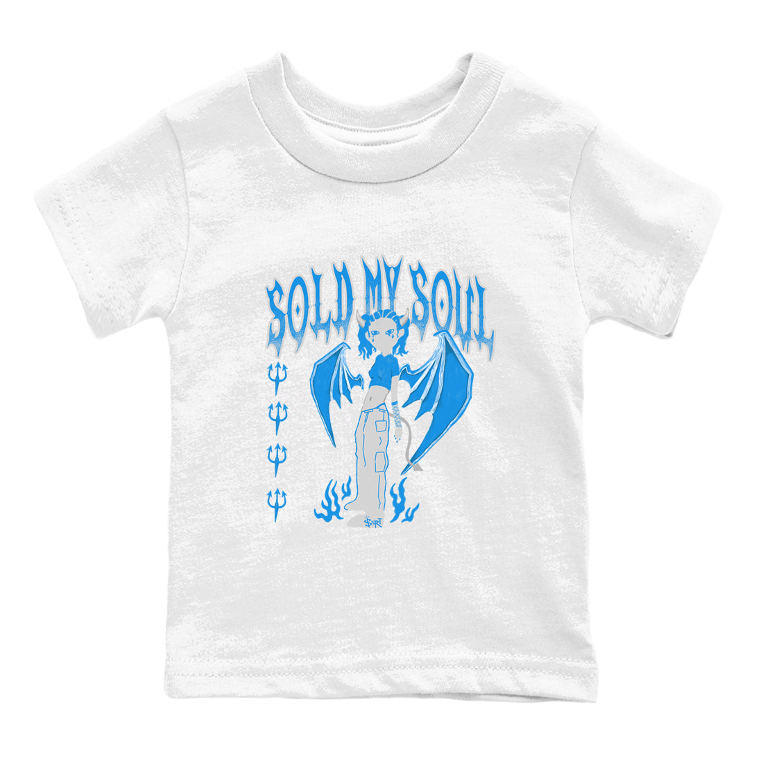 Sold My Soul snkmatch Tees Kids - Air Jordan 4 Military Blue
