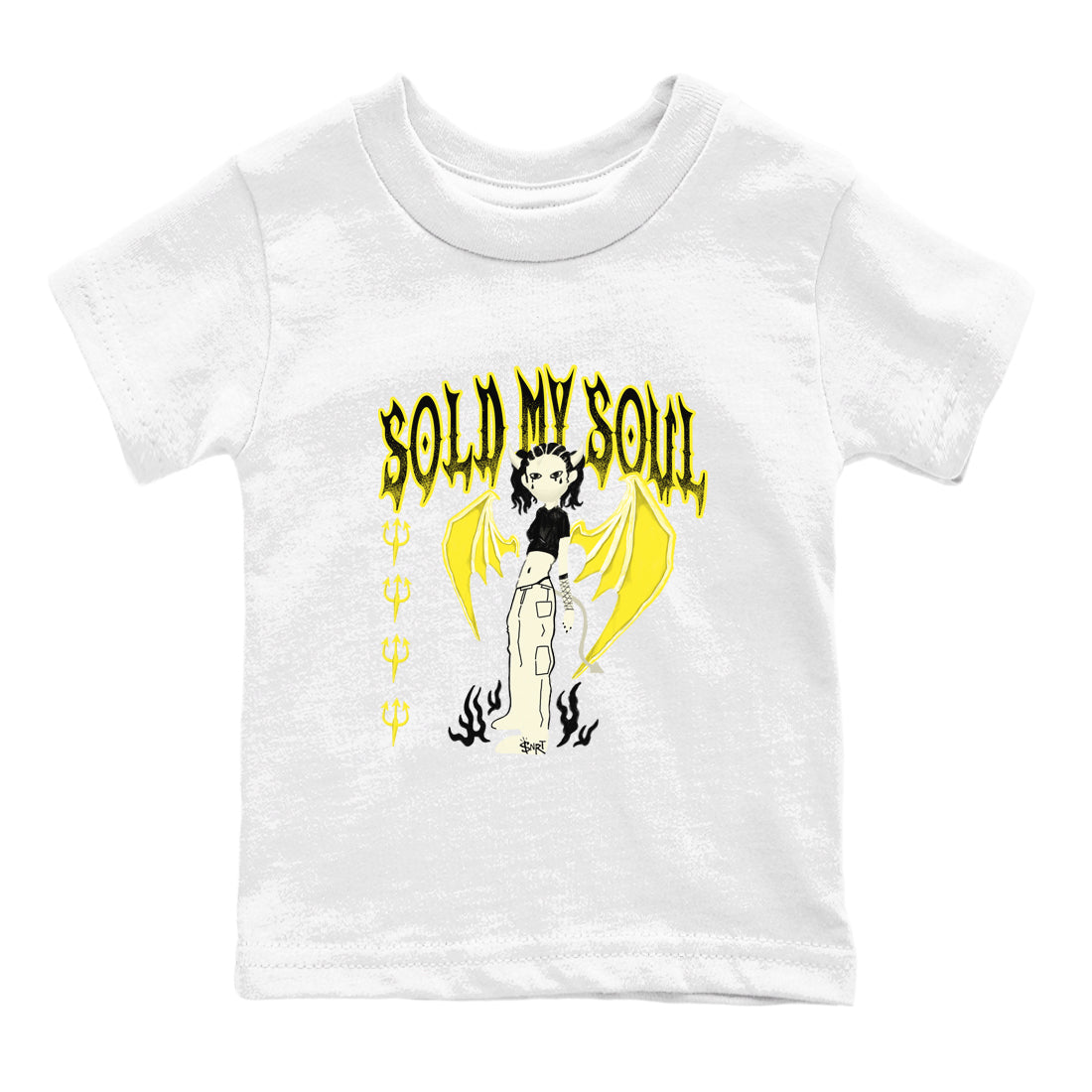 Sold My Soul snkmatch Tees Kids - Air Jordan 4 Vivid Sulfur