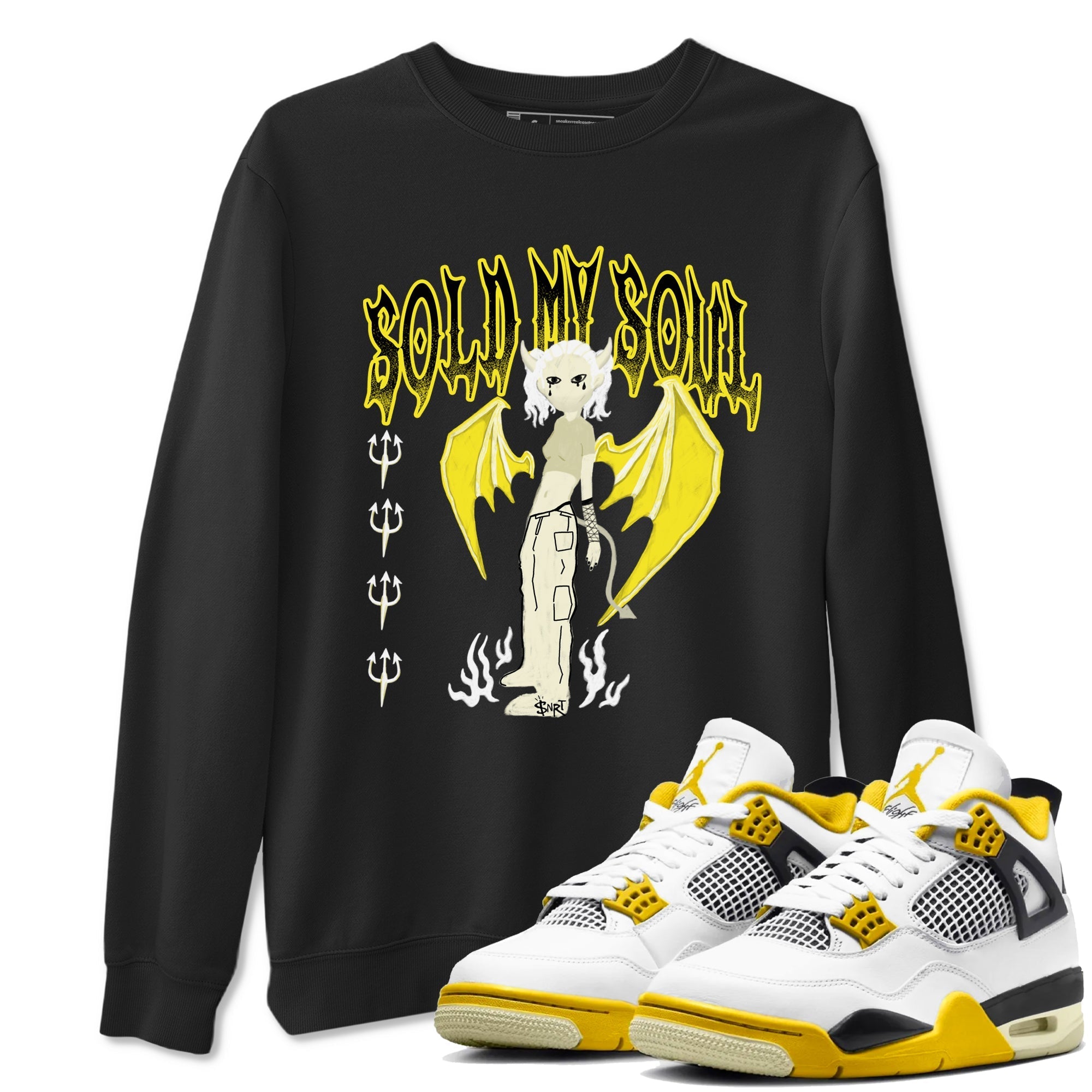 Sold My Soul snkmatch Tees - Air Jordan 4 Vivid Sulfur