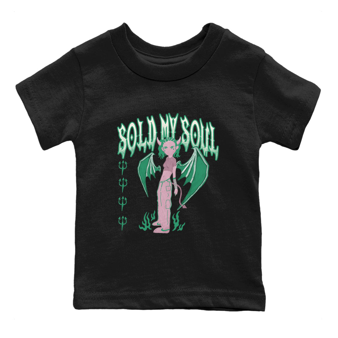 Sold My Soul snkmatch Tees Kids - Dunk Medium Soft Pink Malachite