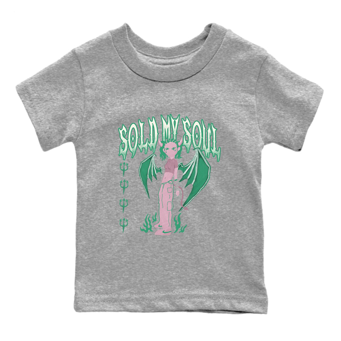 Sold My Soul snkmatch Tees Kids - Dunk Medium Soft Pink Malachite