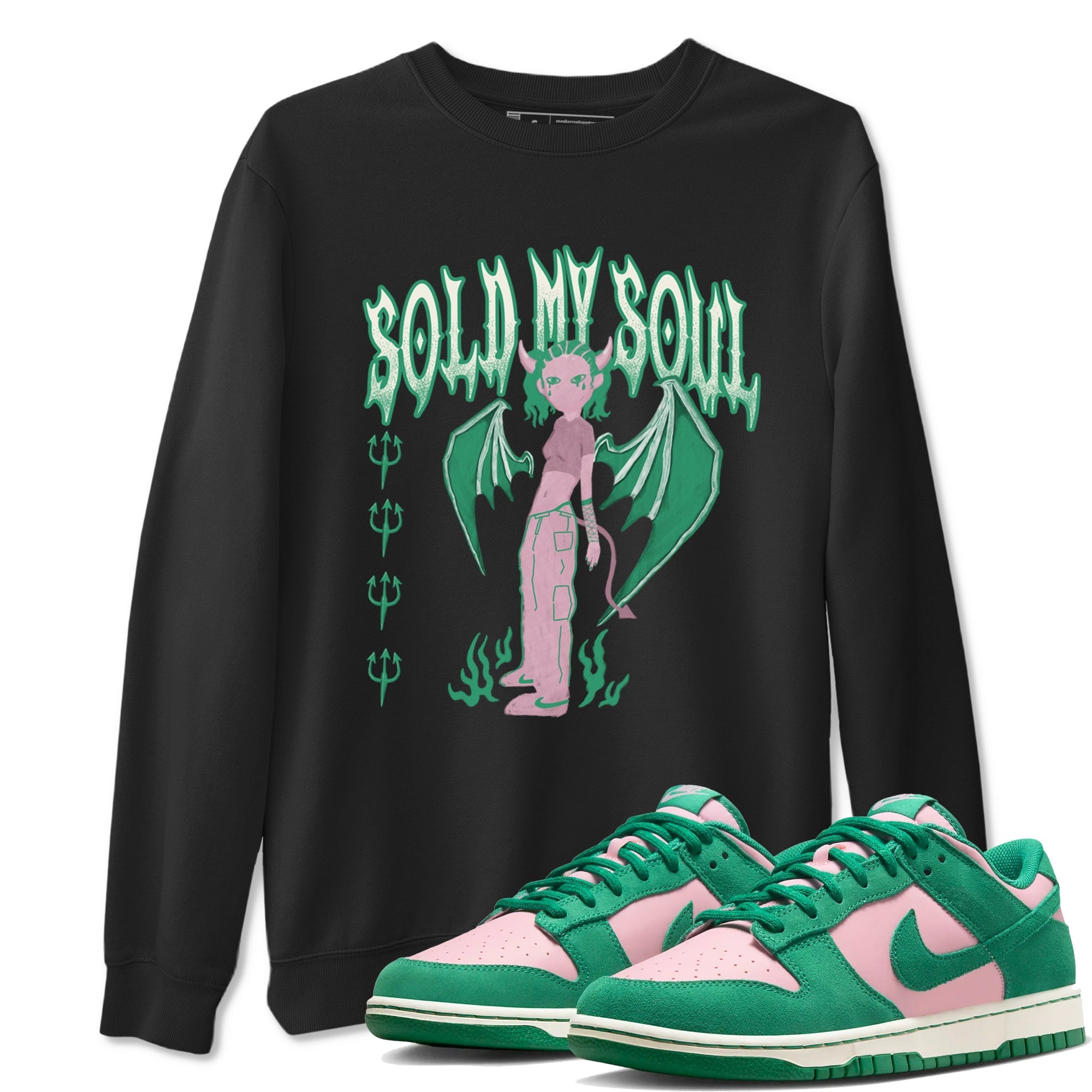 Sold My Soul snkmatch Tees - Dunk Medium Soft Pink Malachite