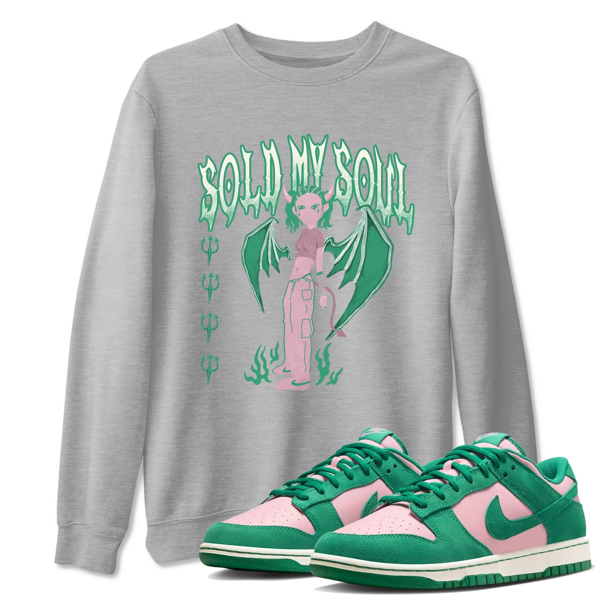 Sold My Soul snkmatch Tees - Dunk Medium Soft Pink Malachite