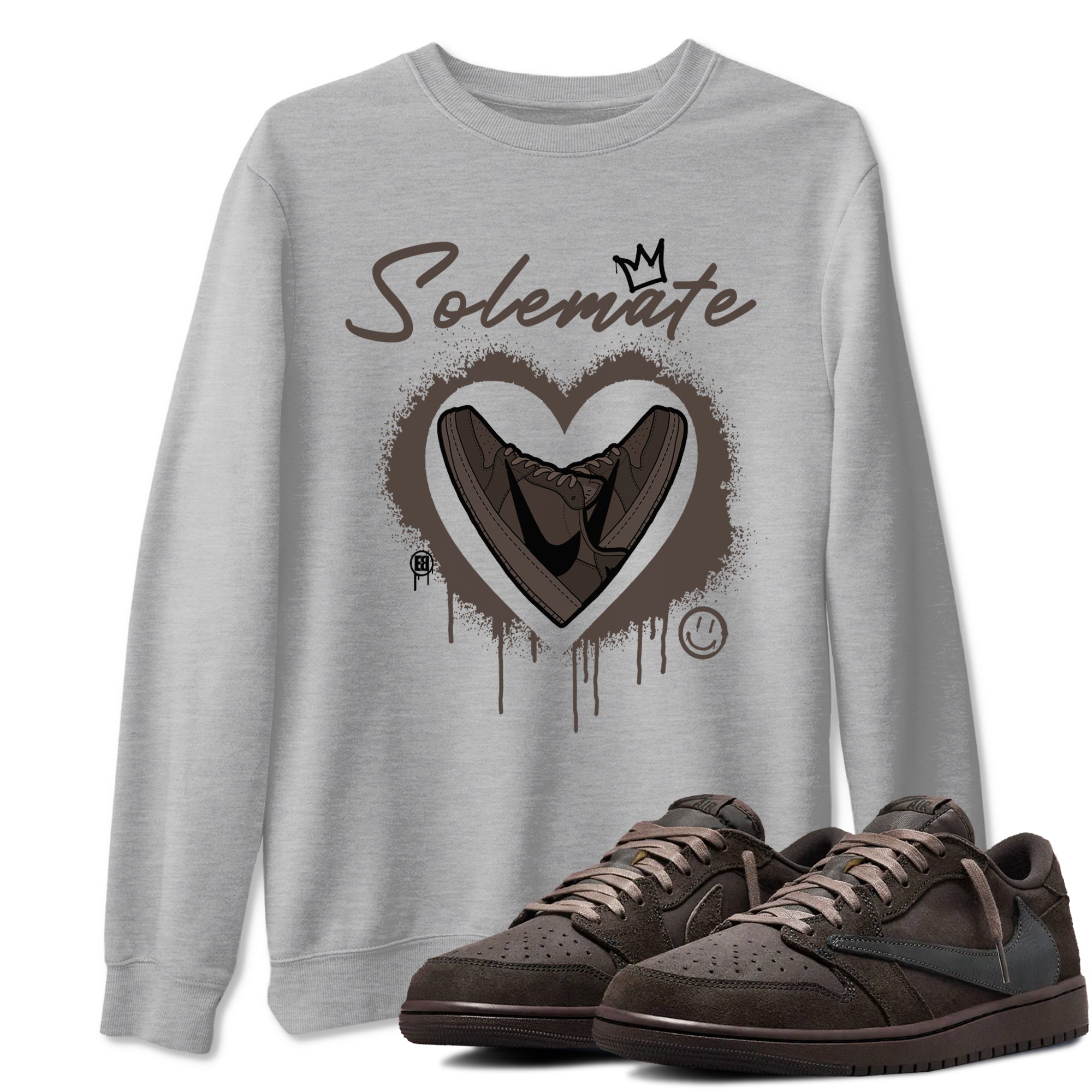 Solemate snkmatch Tees - Air Jordan 1 Travis Scott Velvet Brown
