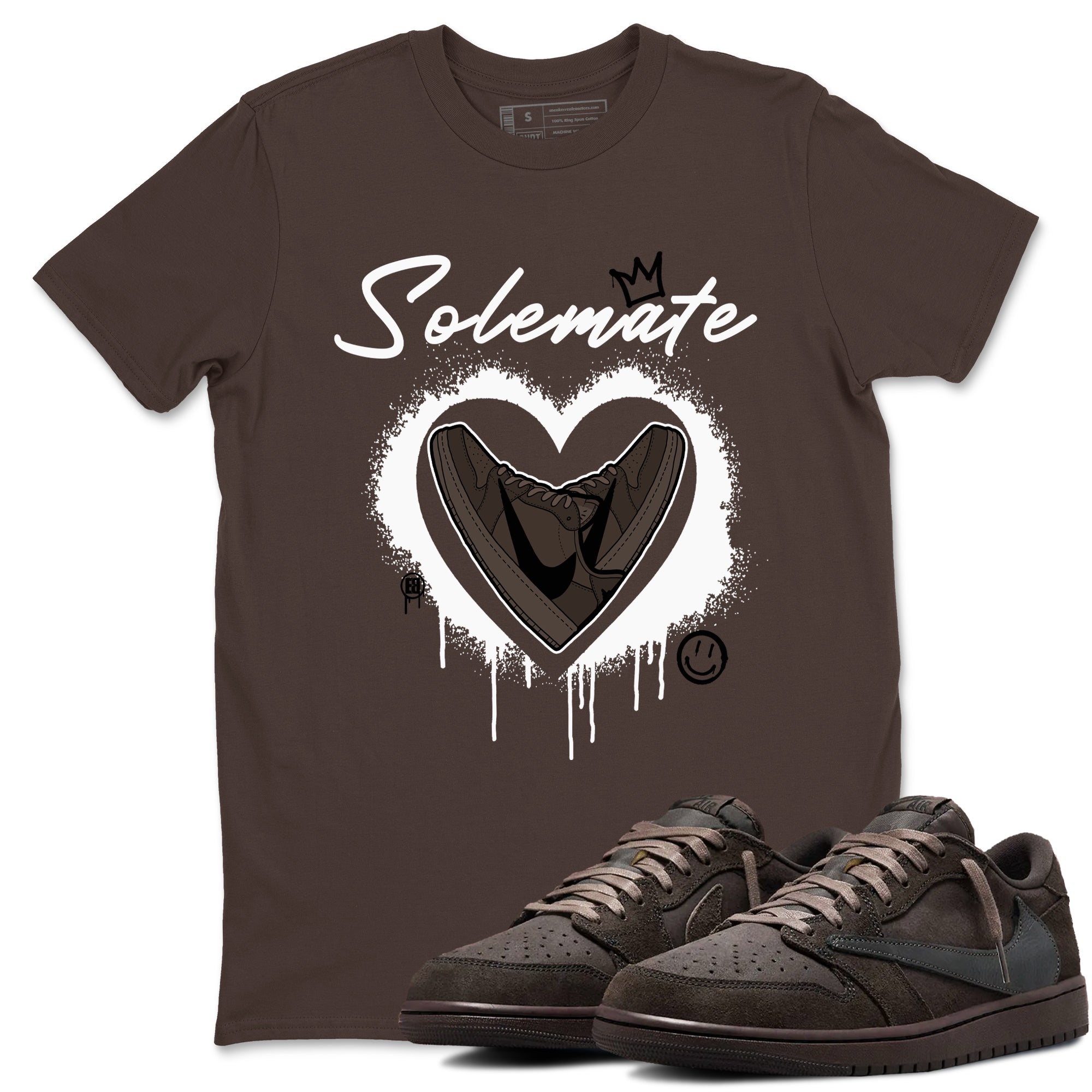 Solemate snkmatch Tees - Air Jordan 1 Travis Scott Velvet Brown