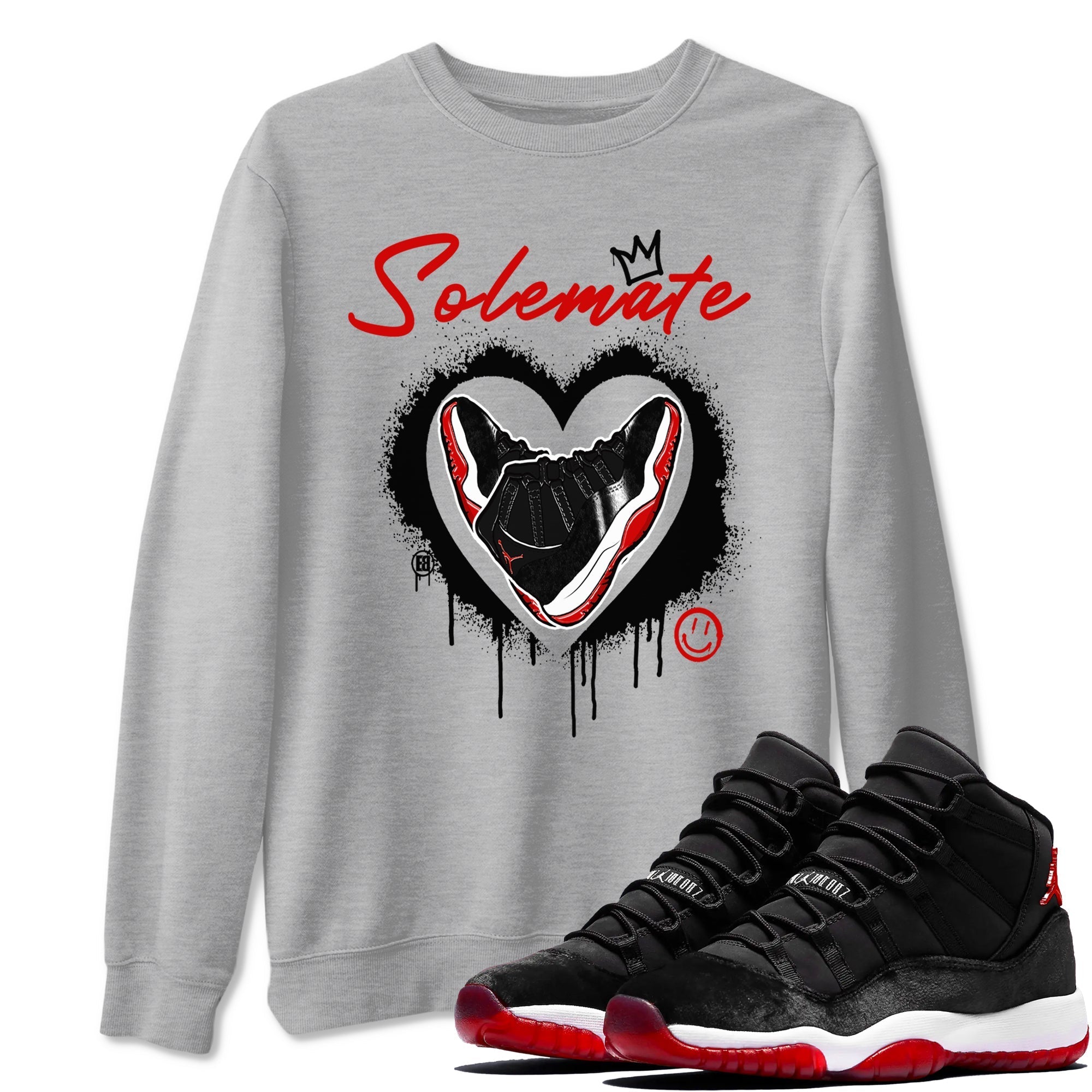 Solemate snkmatch Tees - Air Jordan 11 Bred Velvet