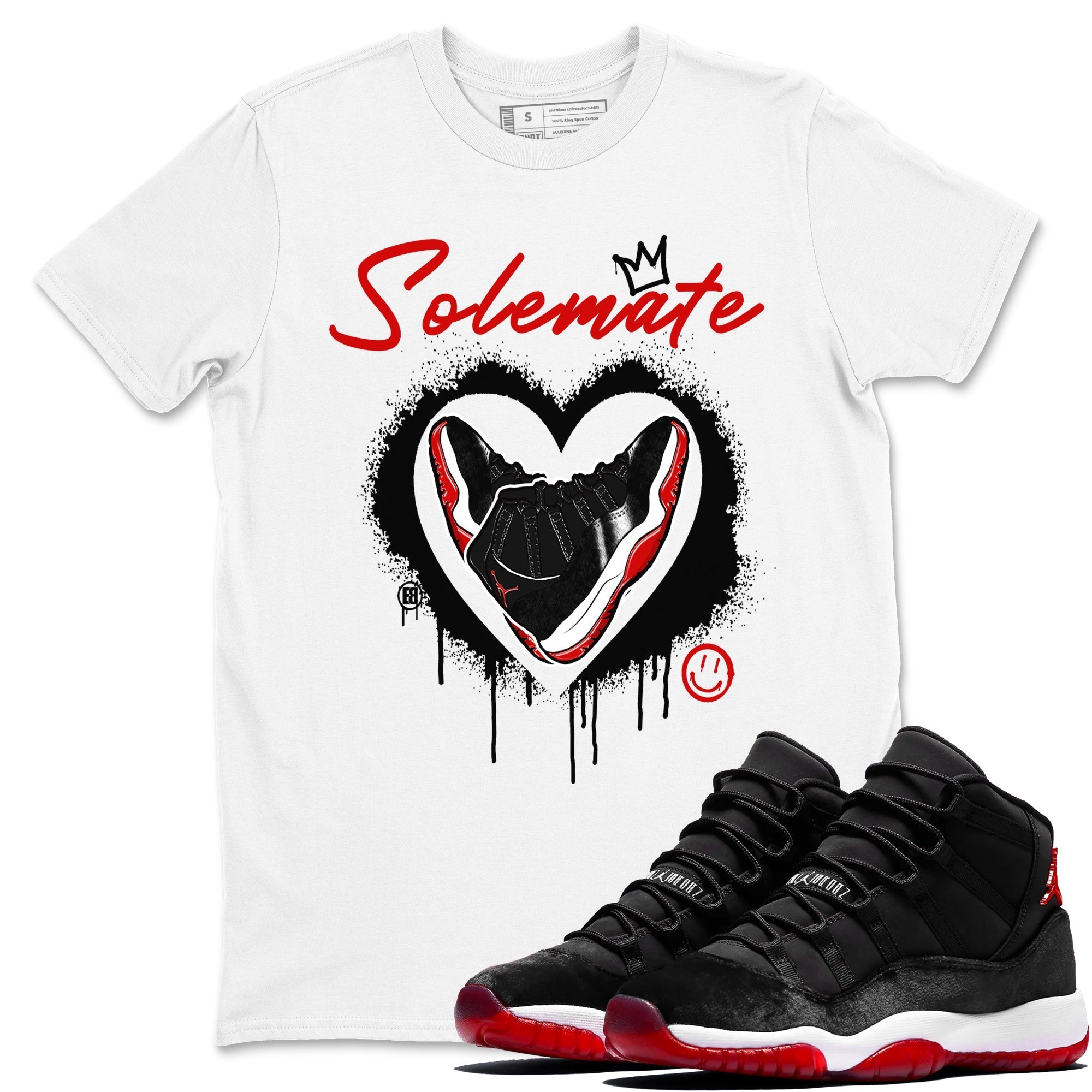 Solemate snkmatch Tees - Air Jordan 11 Bred Velvet