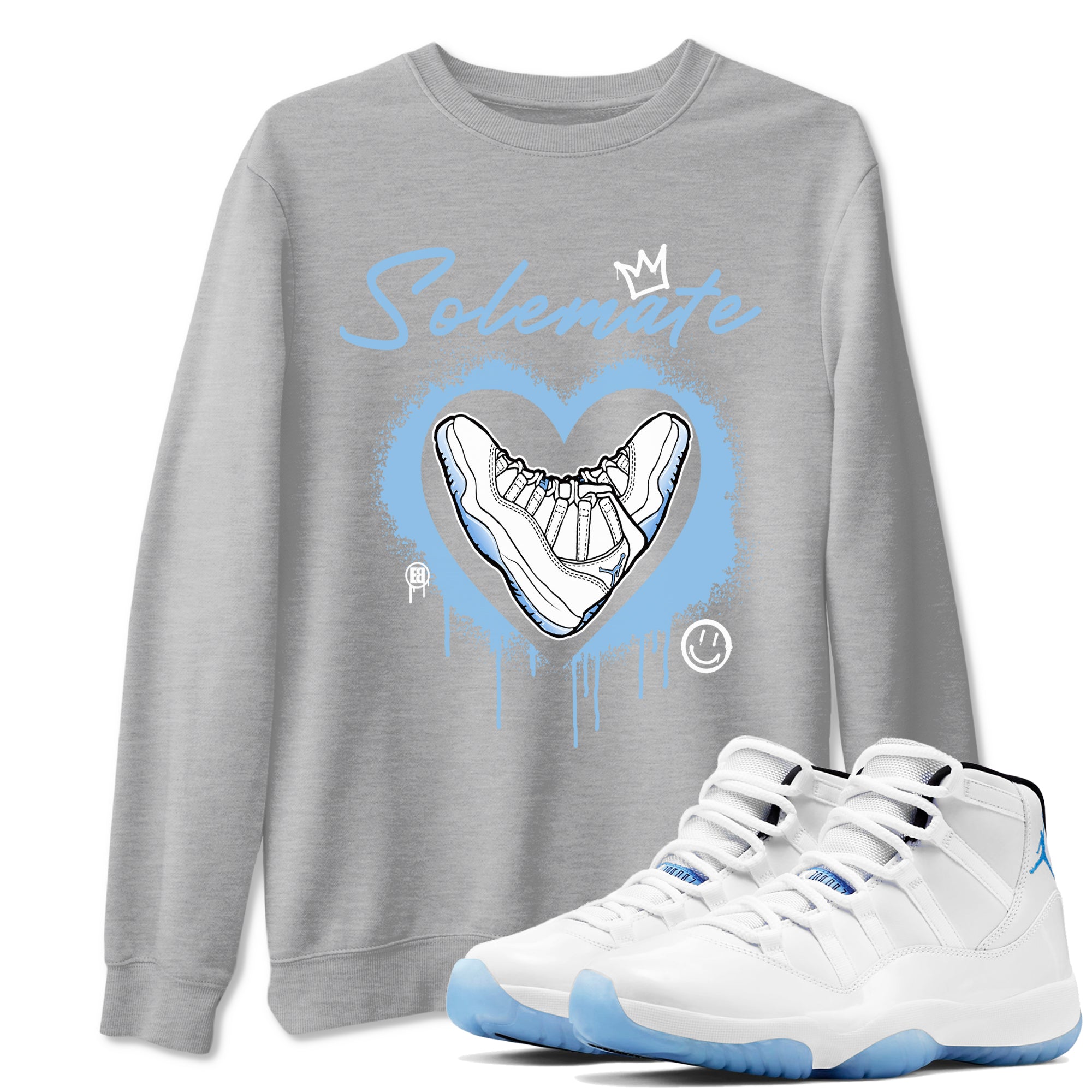 Solemate snkmatch Tees - Air Jordan 11 Legend Blue