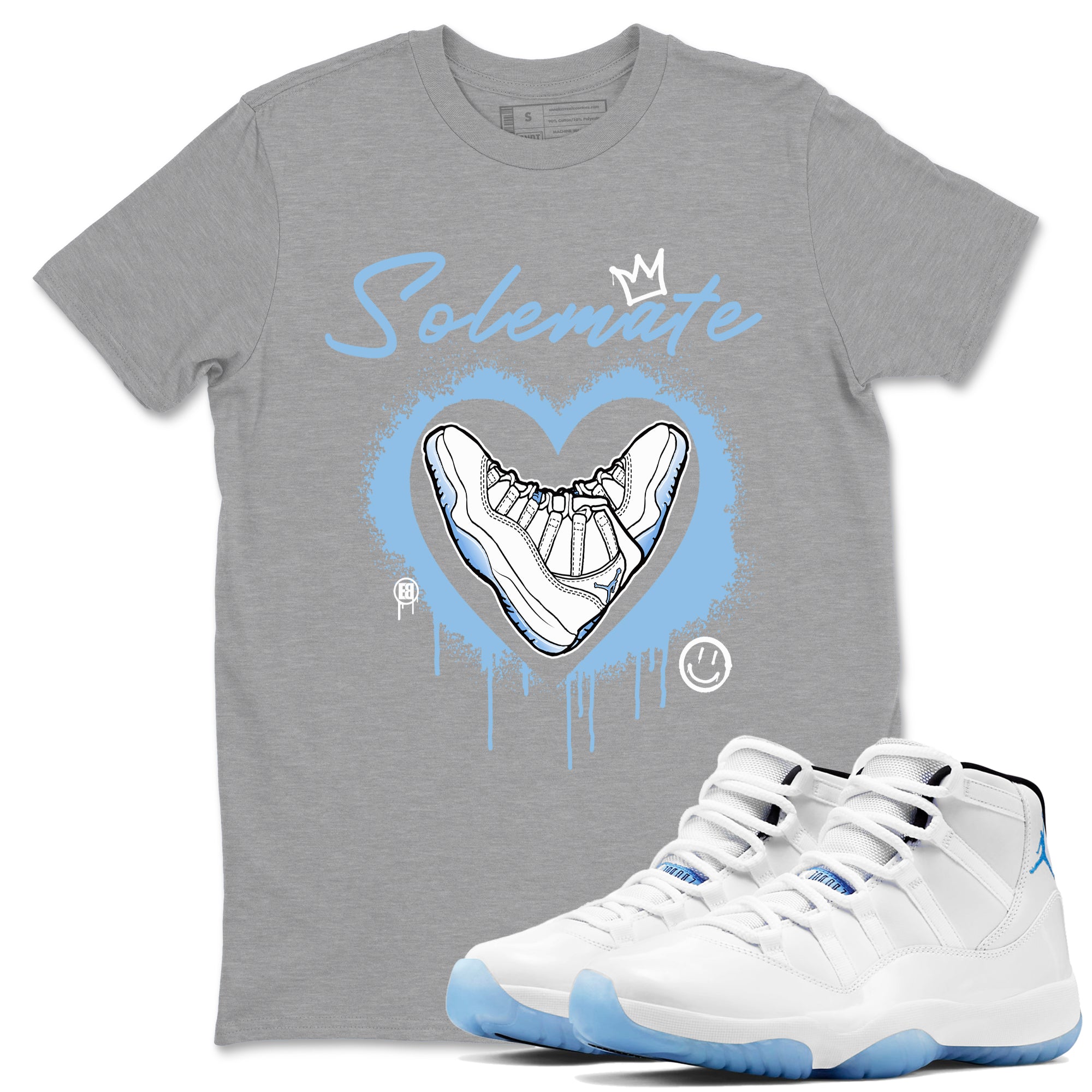Solemate snkmatch Tees - Air Jordan 11 Legend Blue