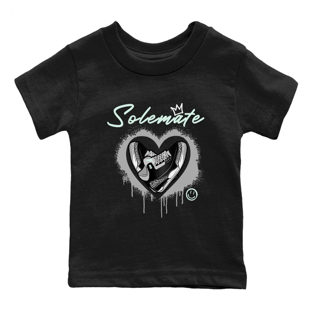 Solemate snkmatch Tees Kids - Air Jordan 3 Green Glow