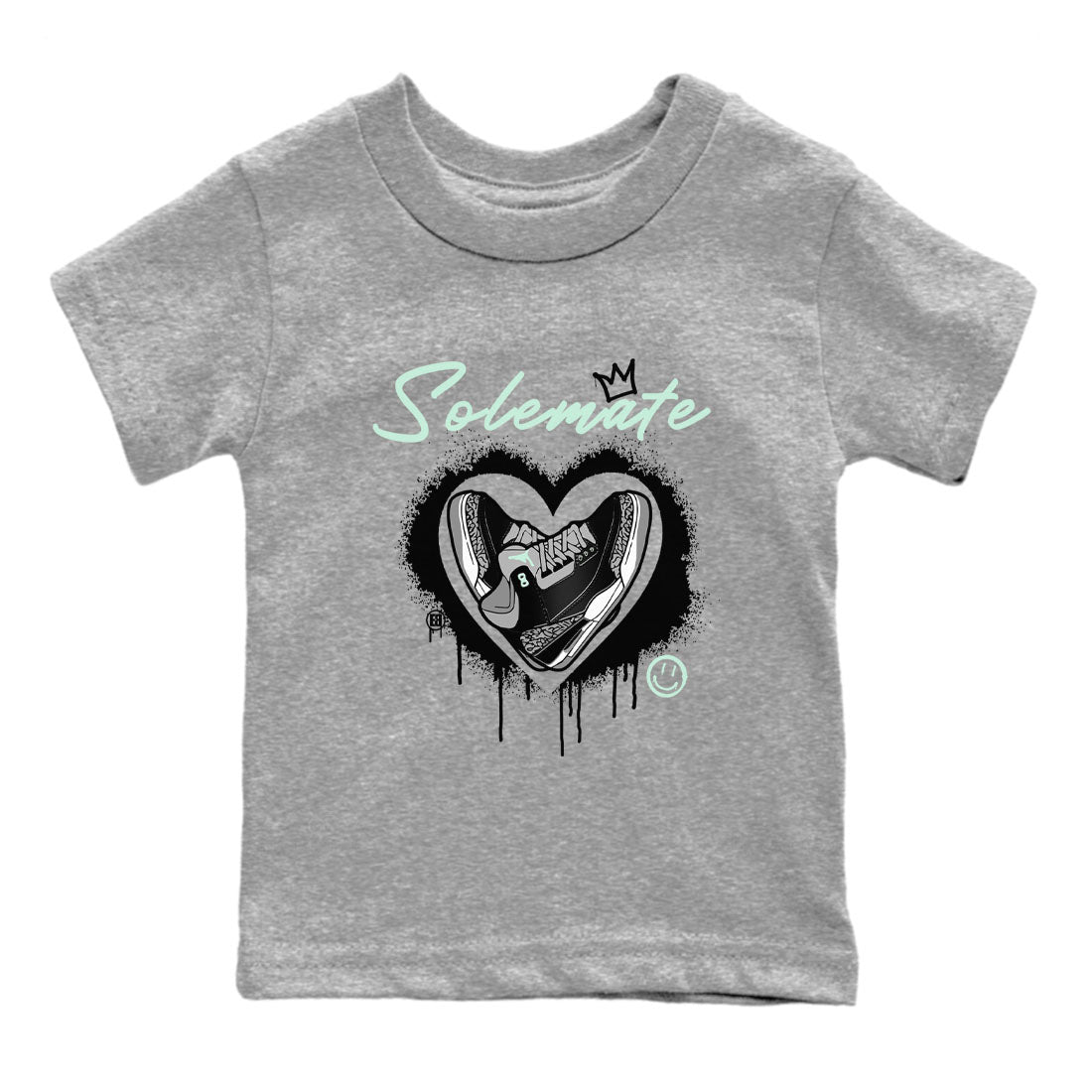 Solemate snkmatch Tees Kids - Air Jordan 3 Green Glow