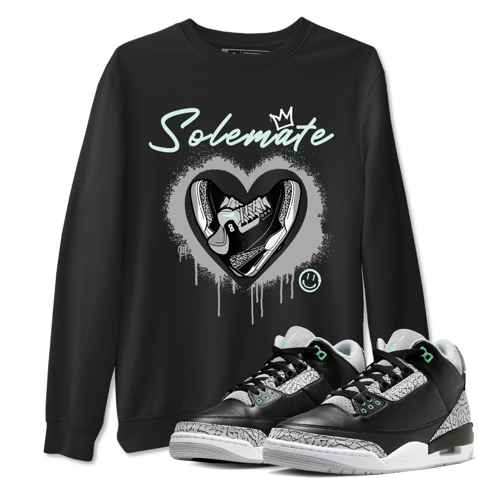 Solemate snkmatch Tees - Air Jordan 3 Green Glow
