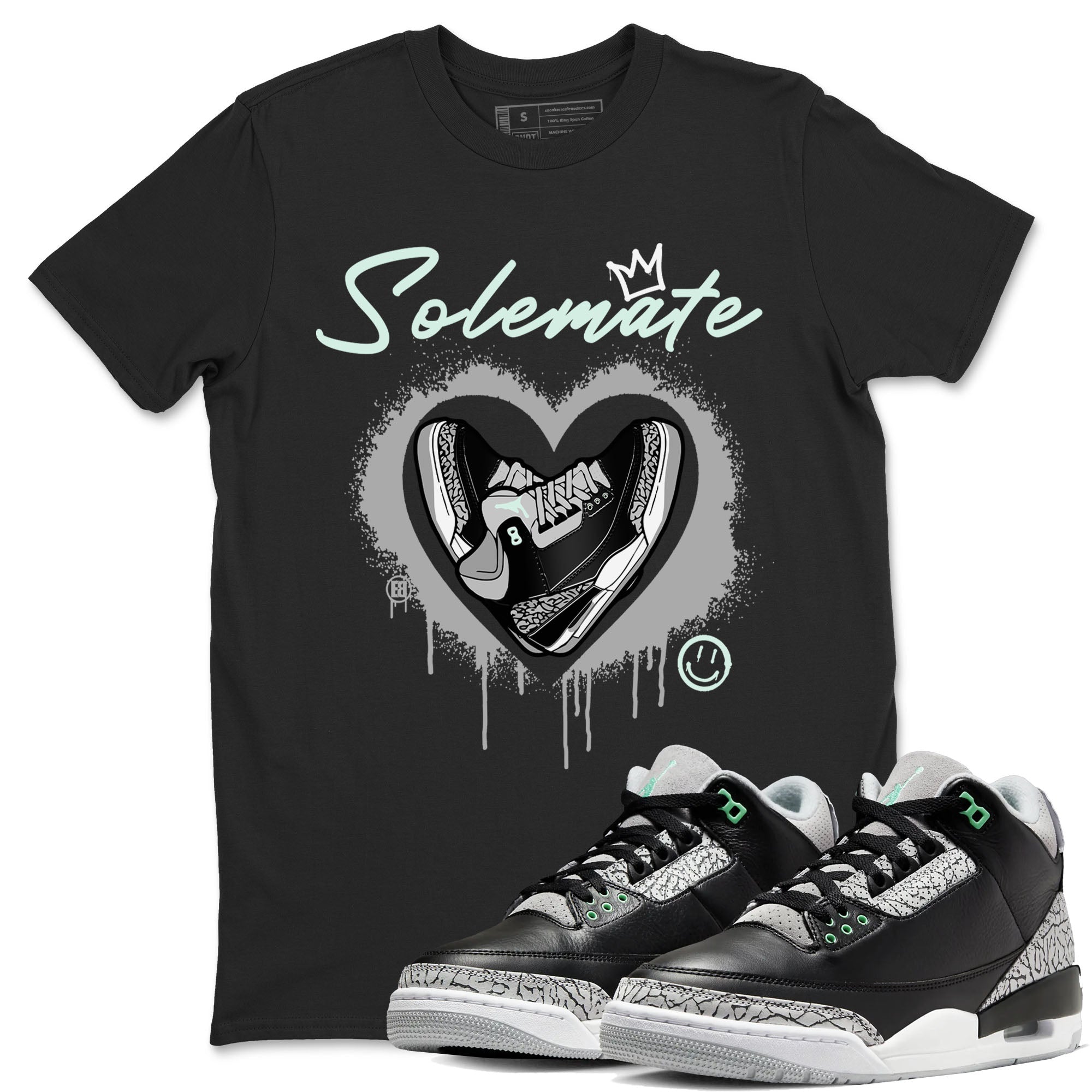 Solemate snkmatch Tees - Air Jordan 3 Green Glow