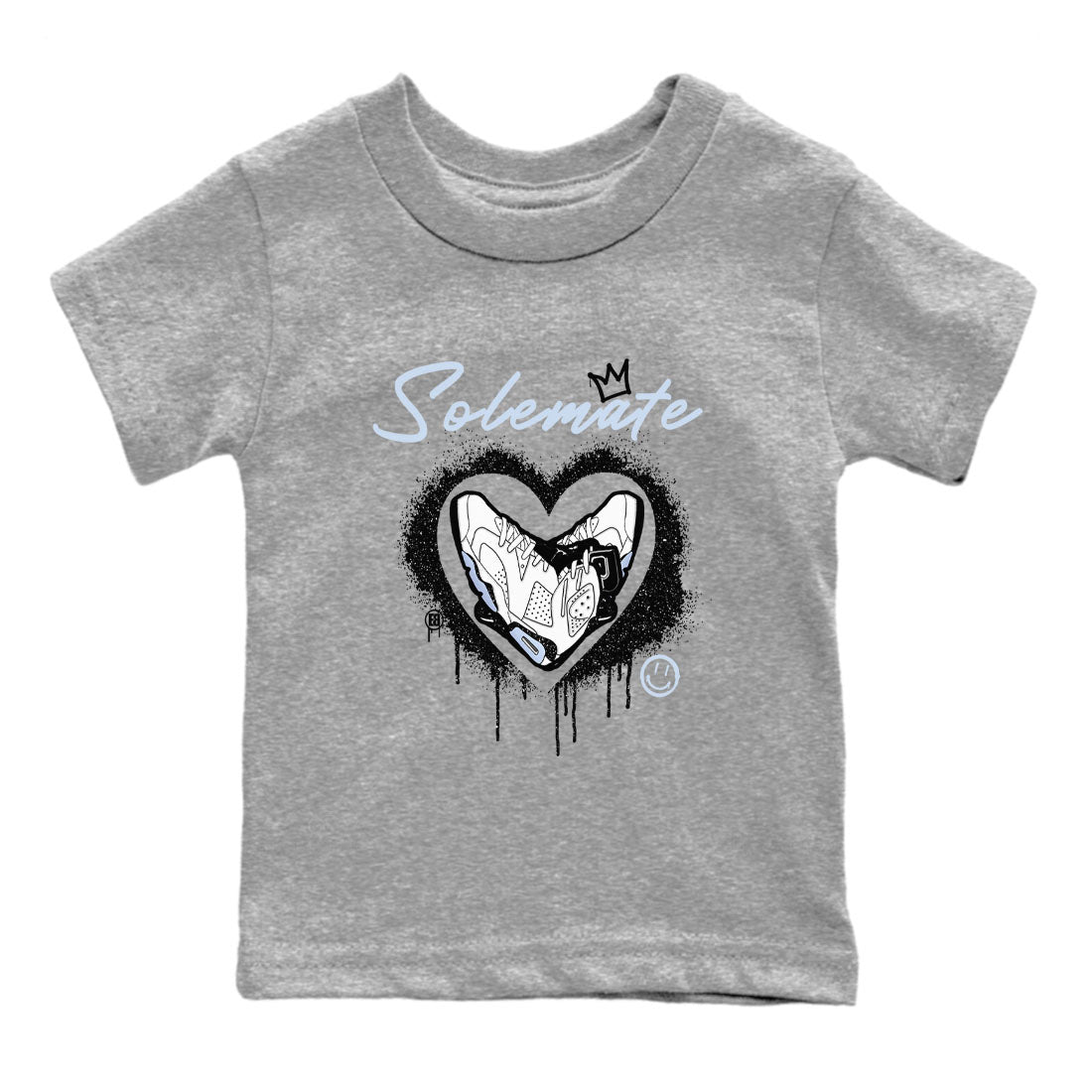 Solemate snkmatch Tees Kids - Air Jordan 6 White Black