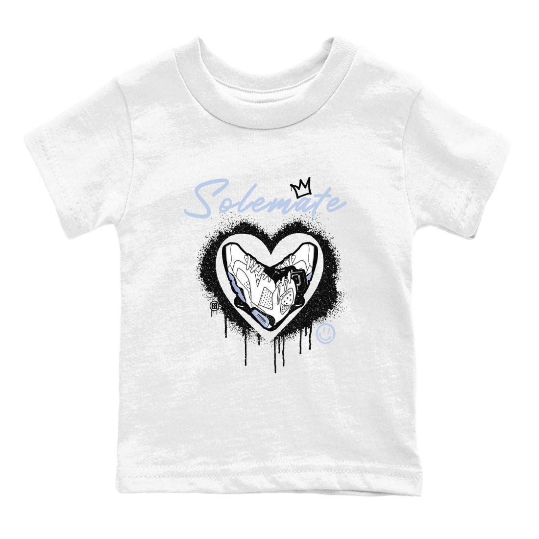 Solemate snkmatch Tees Kids - Air Jordan 6 White Black