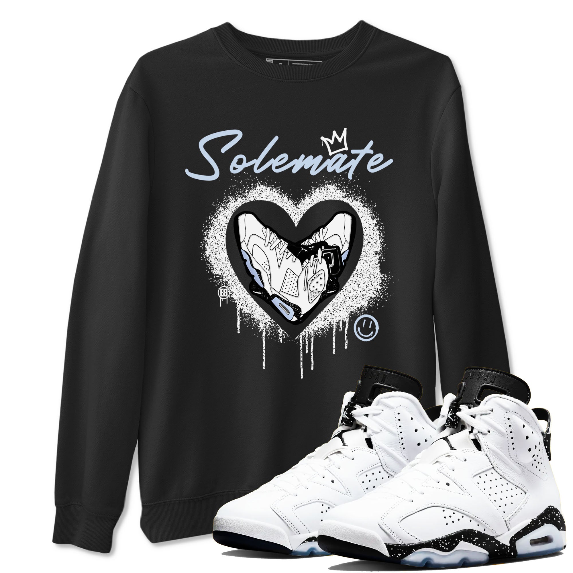 Solemate snkmatch Tees - Air Jordan 6 White Black