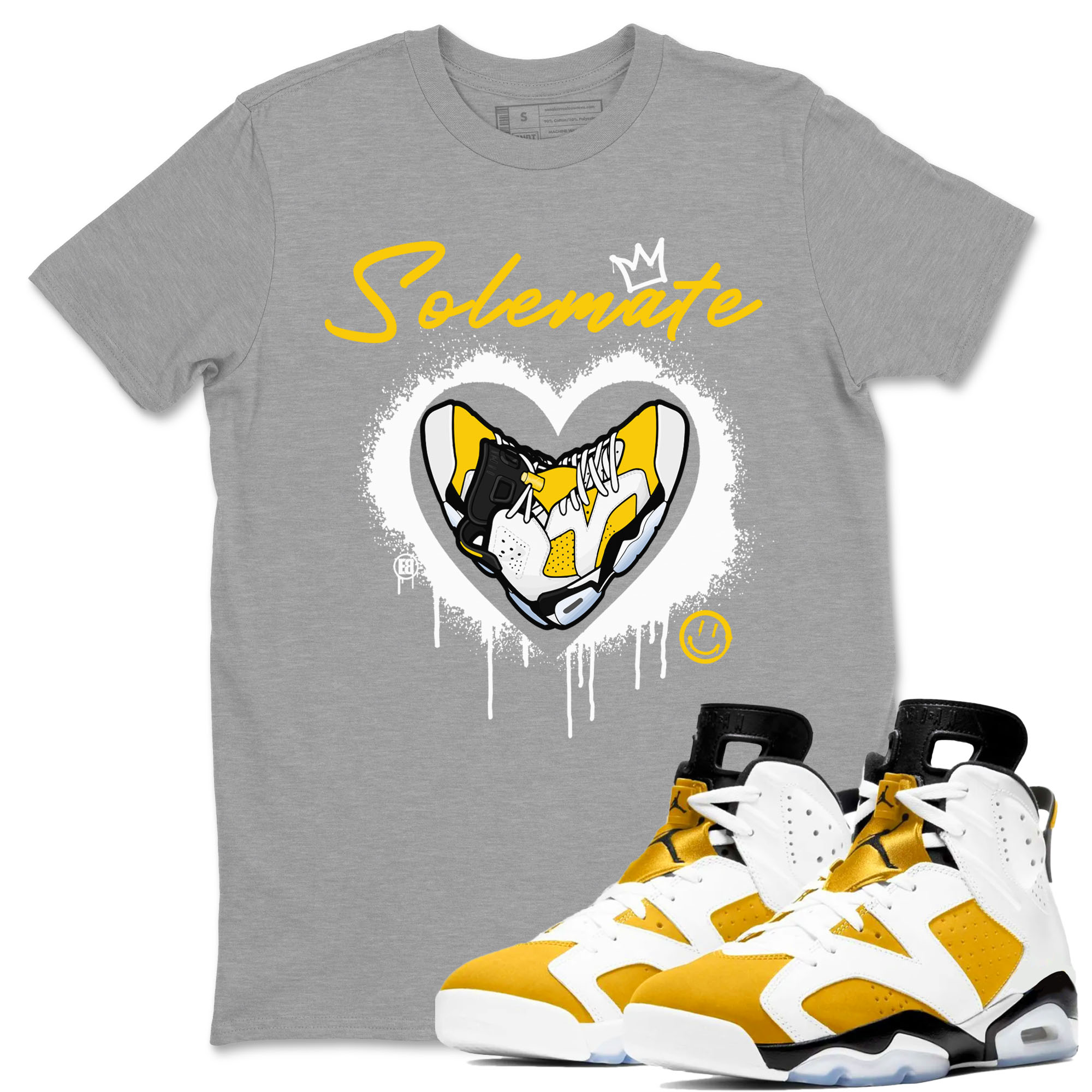 Solemate snkmatch Tees - Air Jordan 6 Yellow Ochre