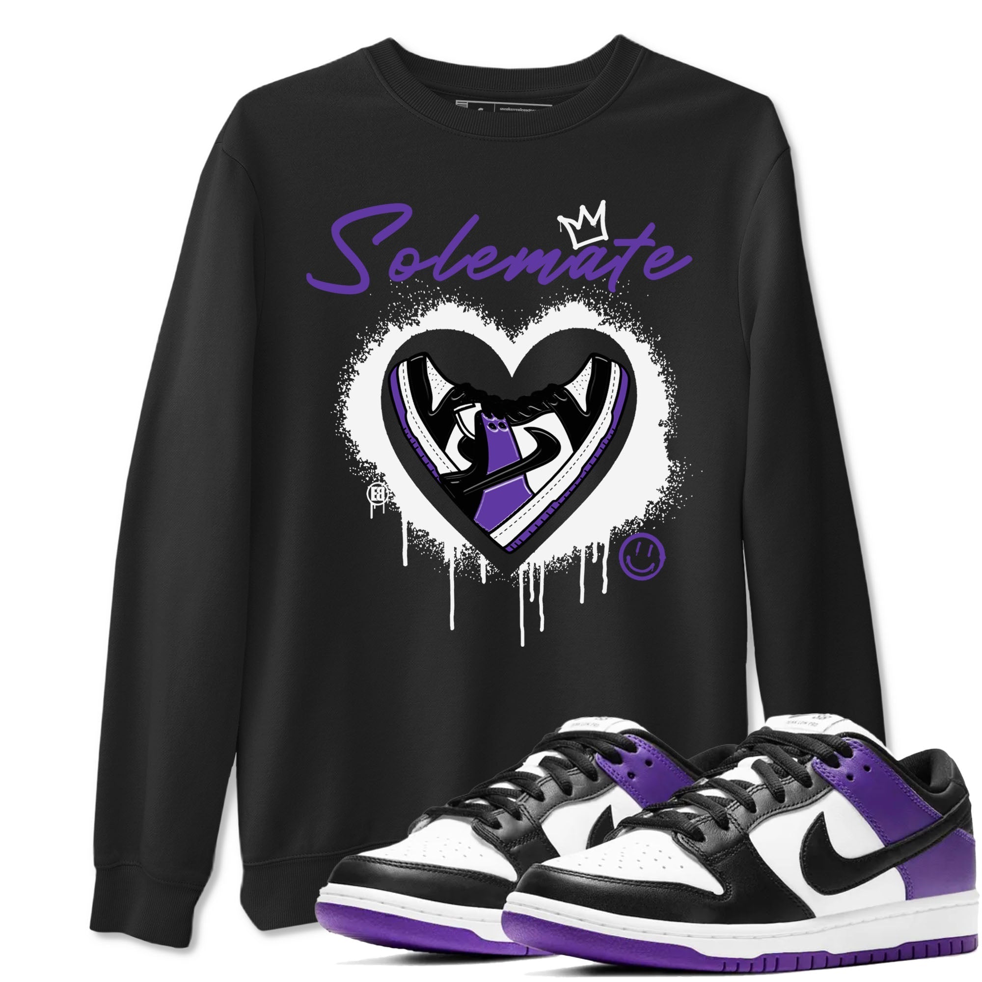 Solemate snkmatch Tees - Dunk Low Court Purple