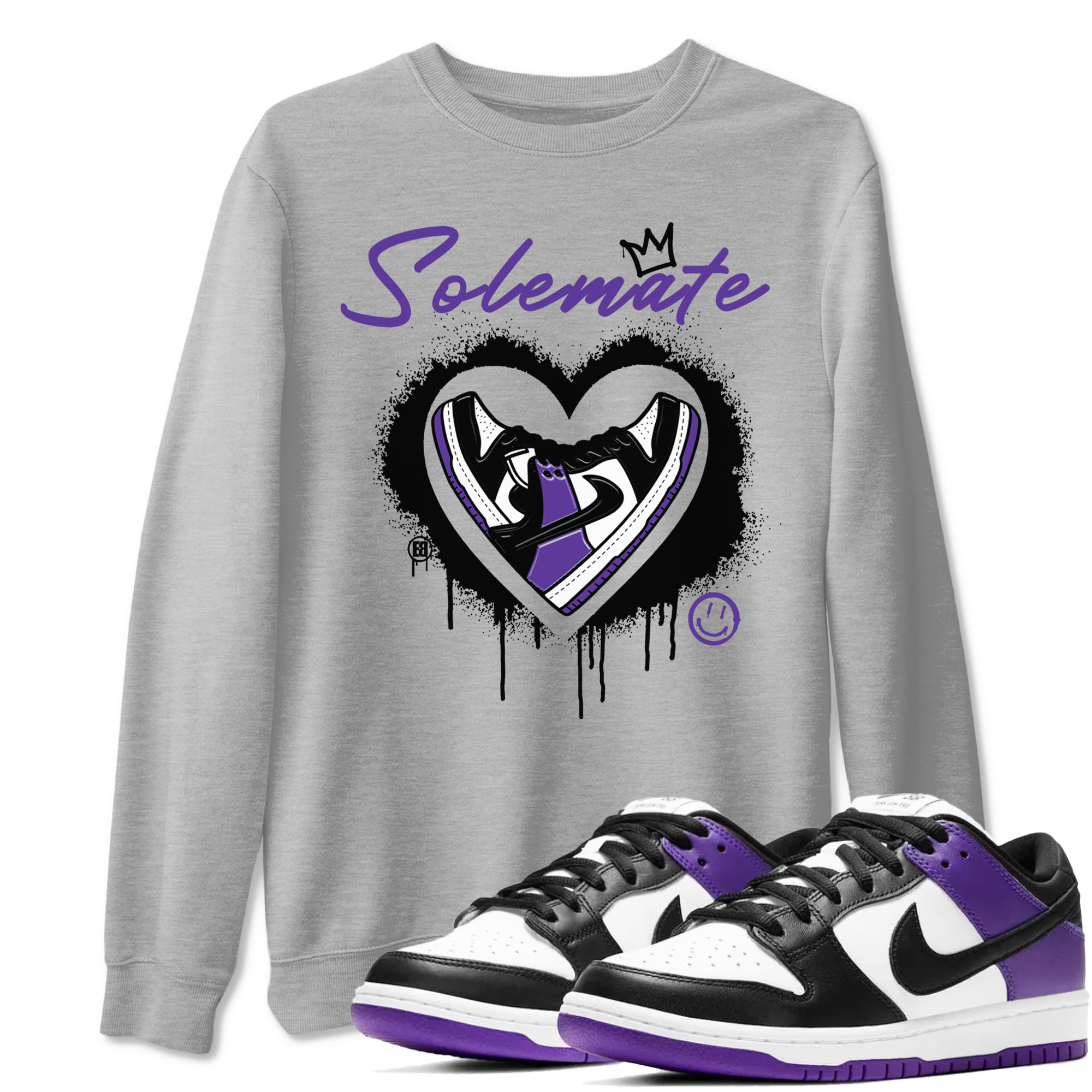 Solemate snkmatch Tees - Dunk Low Court Purple