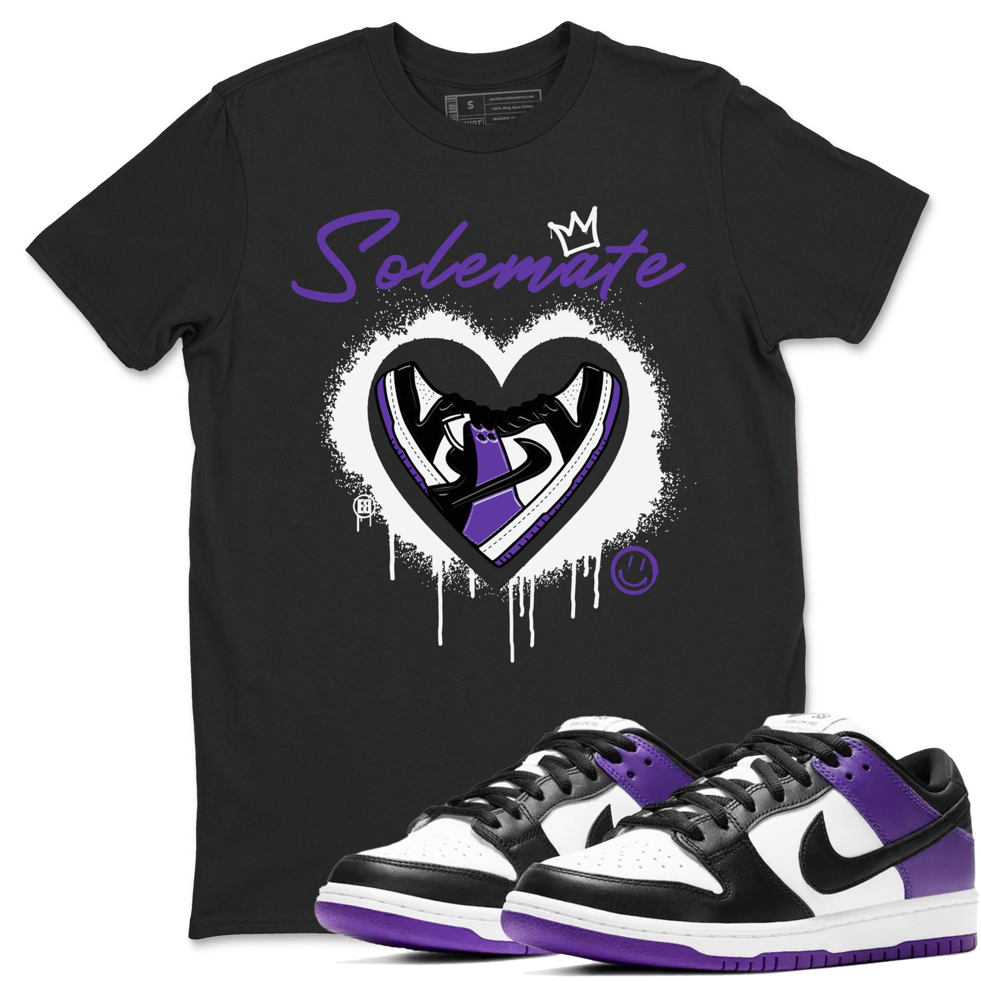 Solemate snkmatch Tees - Dunk Low Court Purple