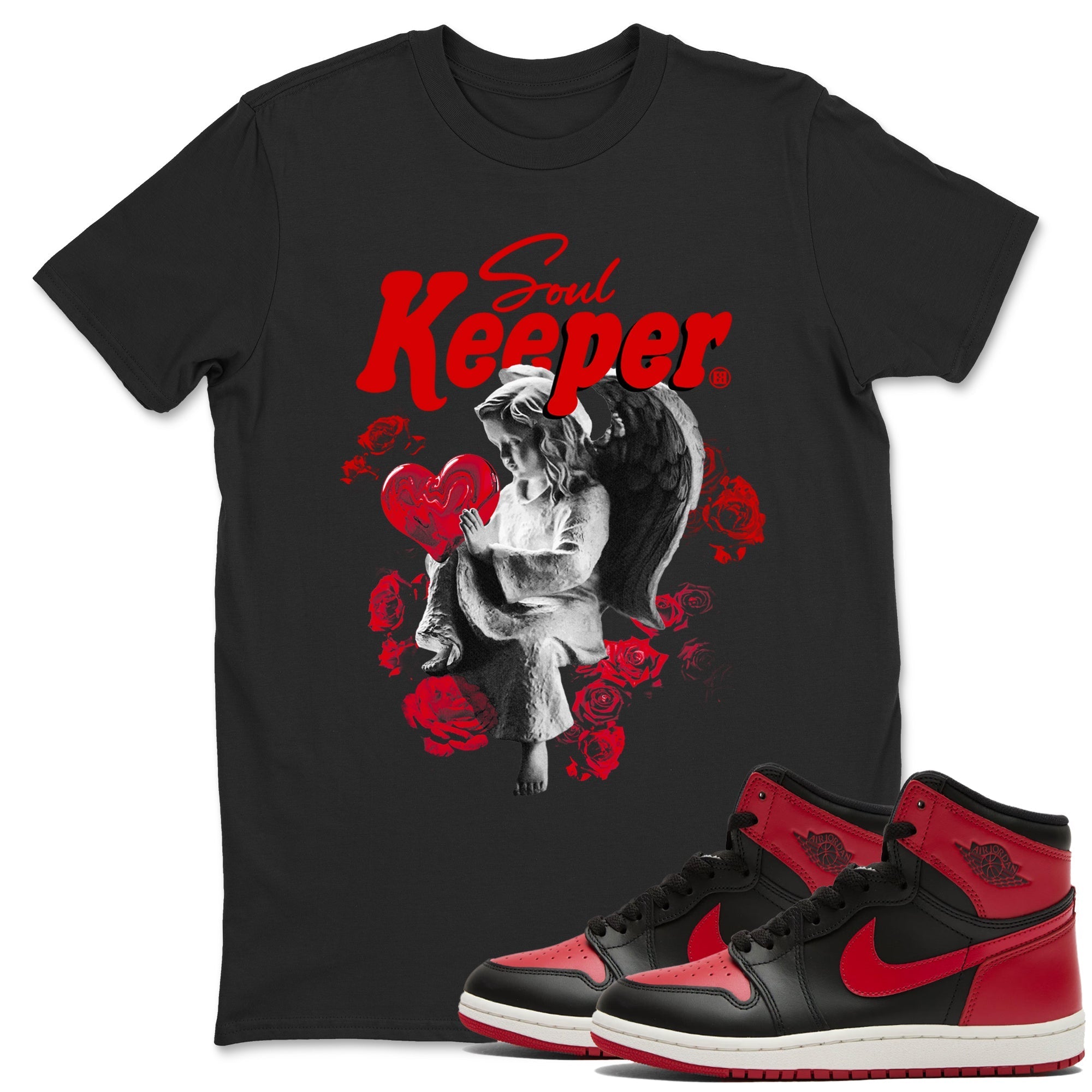 Soul Keeper snkmatch Tees - Air Jordan 1 '85 Bred