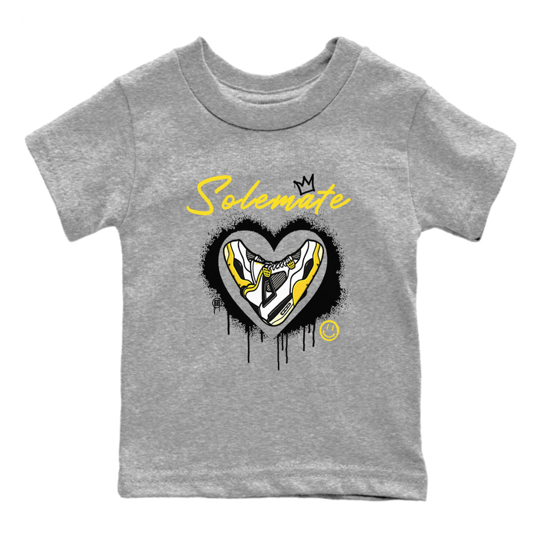 Solemate snkmatch Tees Kids - Air Jordan 4 Vivid Sulfur