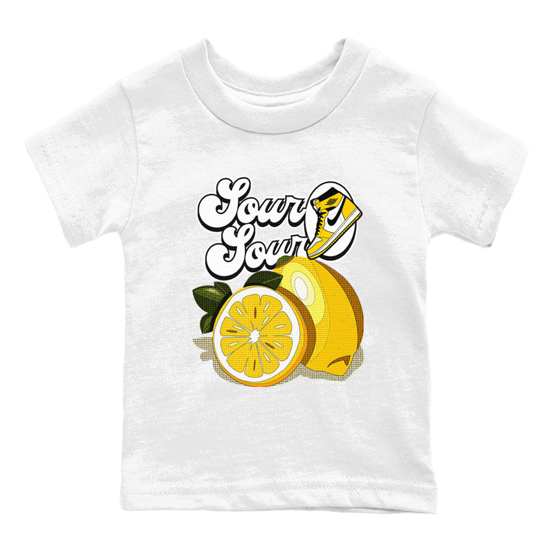 Sour And Sour snkmatch Tees Kids - Air Jordan 1 Yellow Ochre