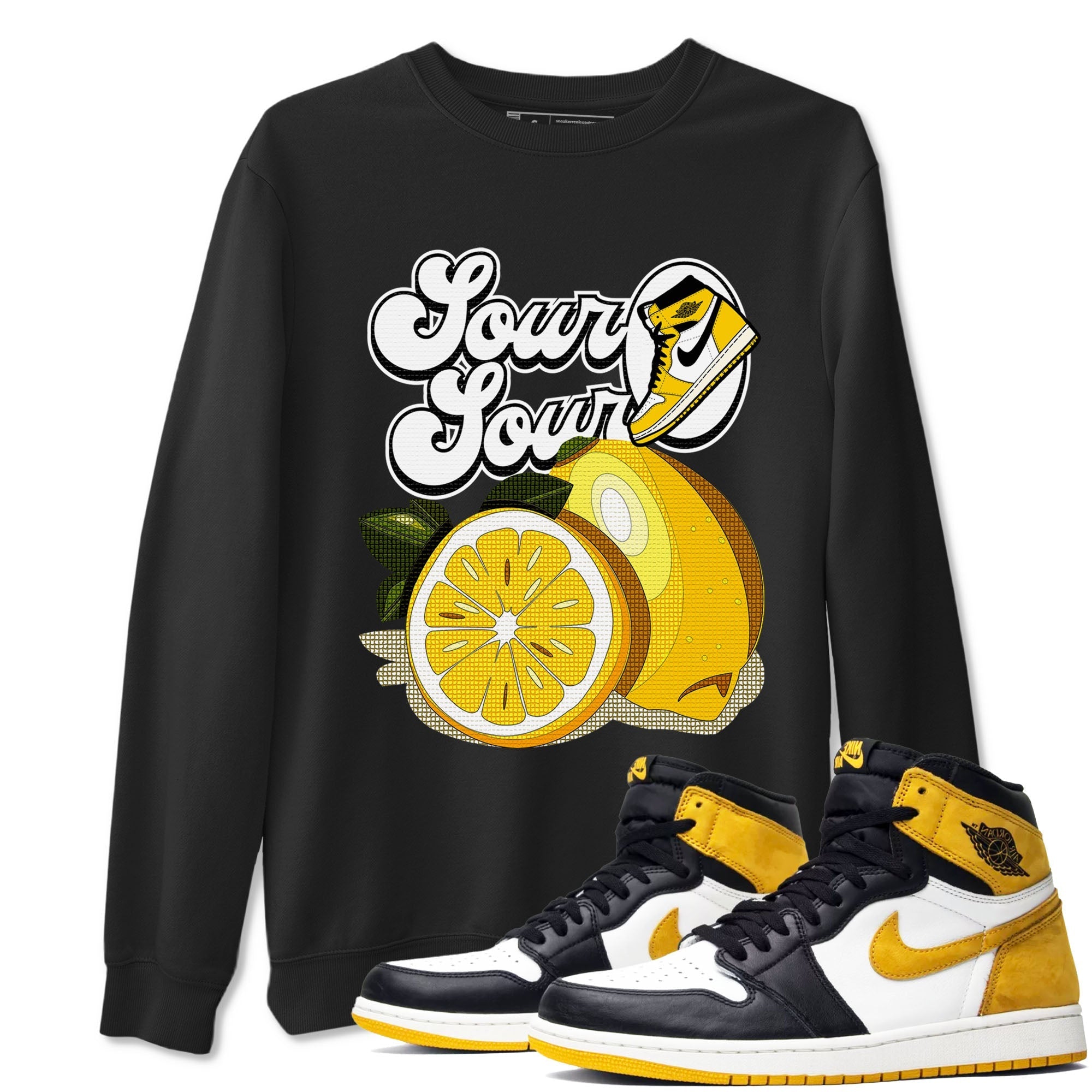 Sour And Sour snkmatch Tees - Air Jordan 1 Yellow Ochre