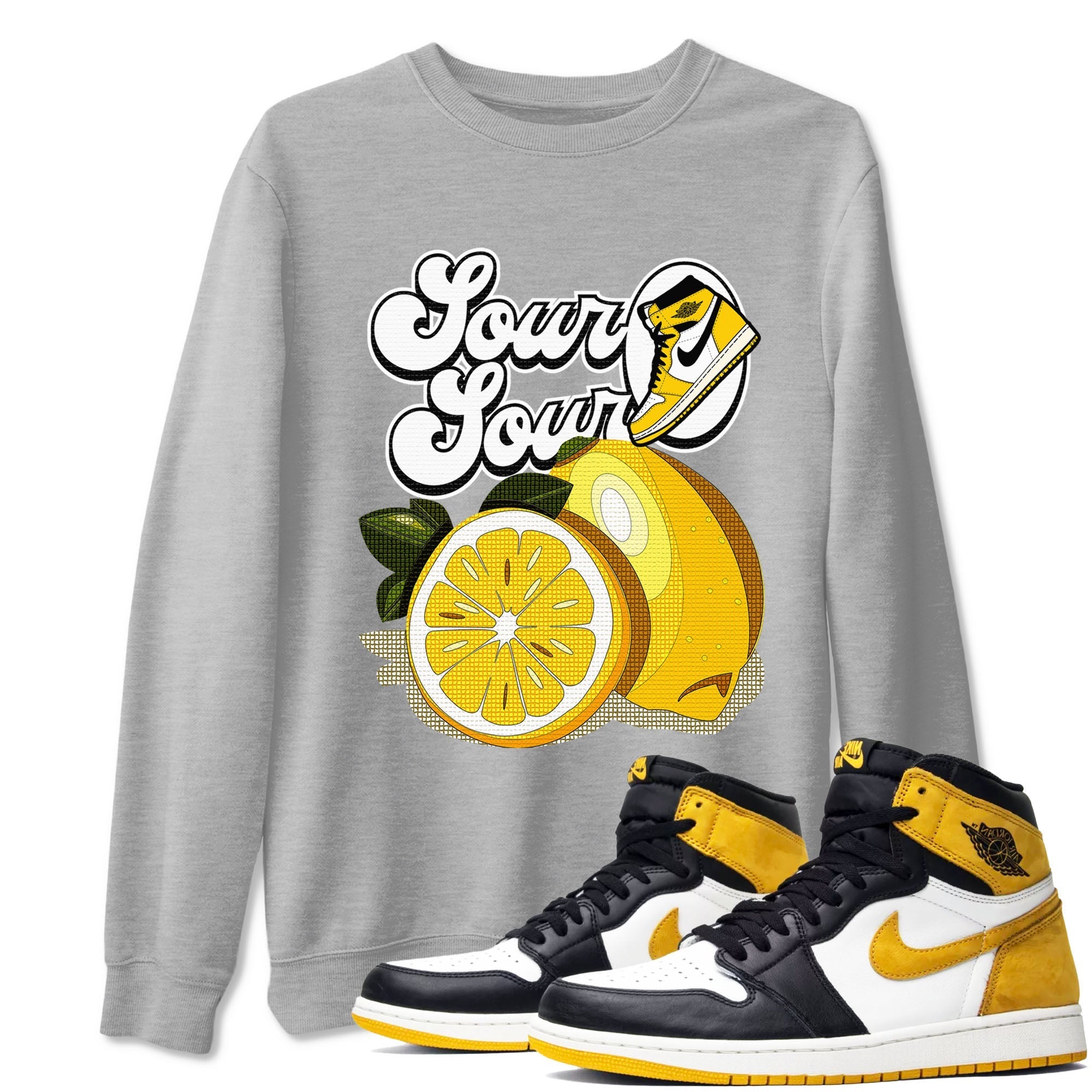 Sour And Sour snkmatch Tees - Air Jordan 1 Yellow Ochre