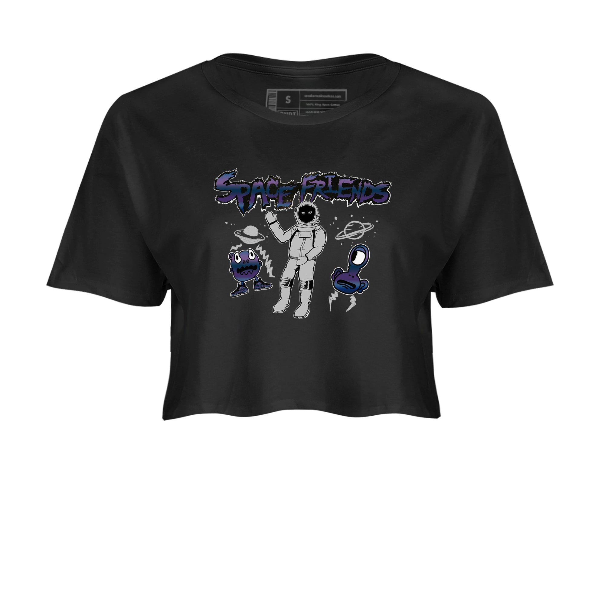 Space Friends snkmatch Women's Top - Air Foamposite One Galaxy