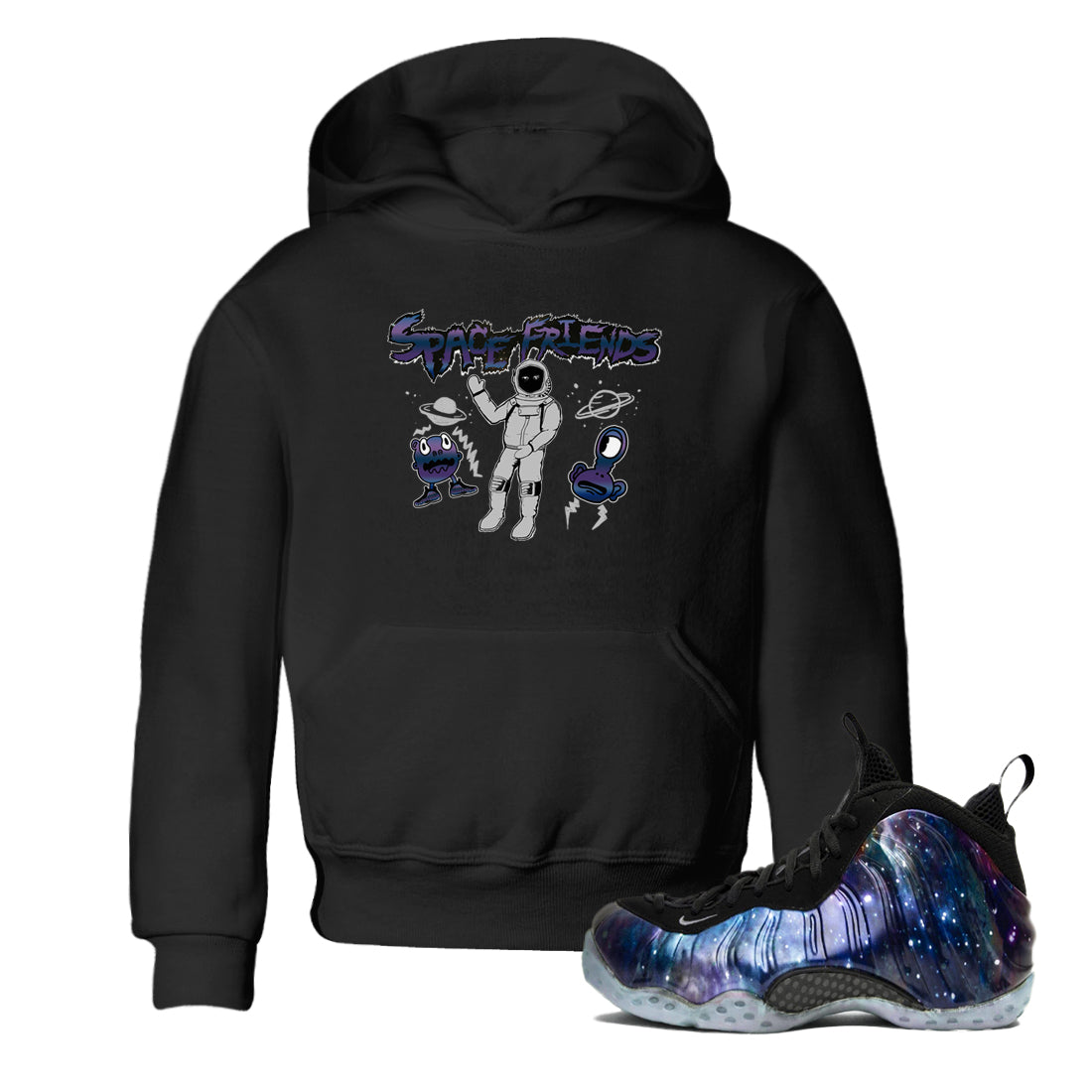 Space Friends snkmatch Tees Kids - Air Foamposite One Galaxy