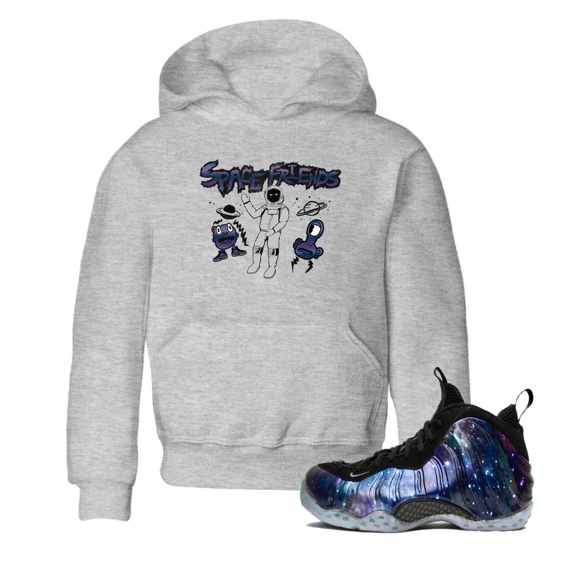 Space Friends snkmatch Tees Kids - Air Foamposite One Galaxy