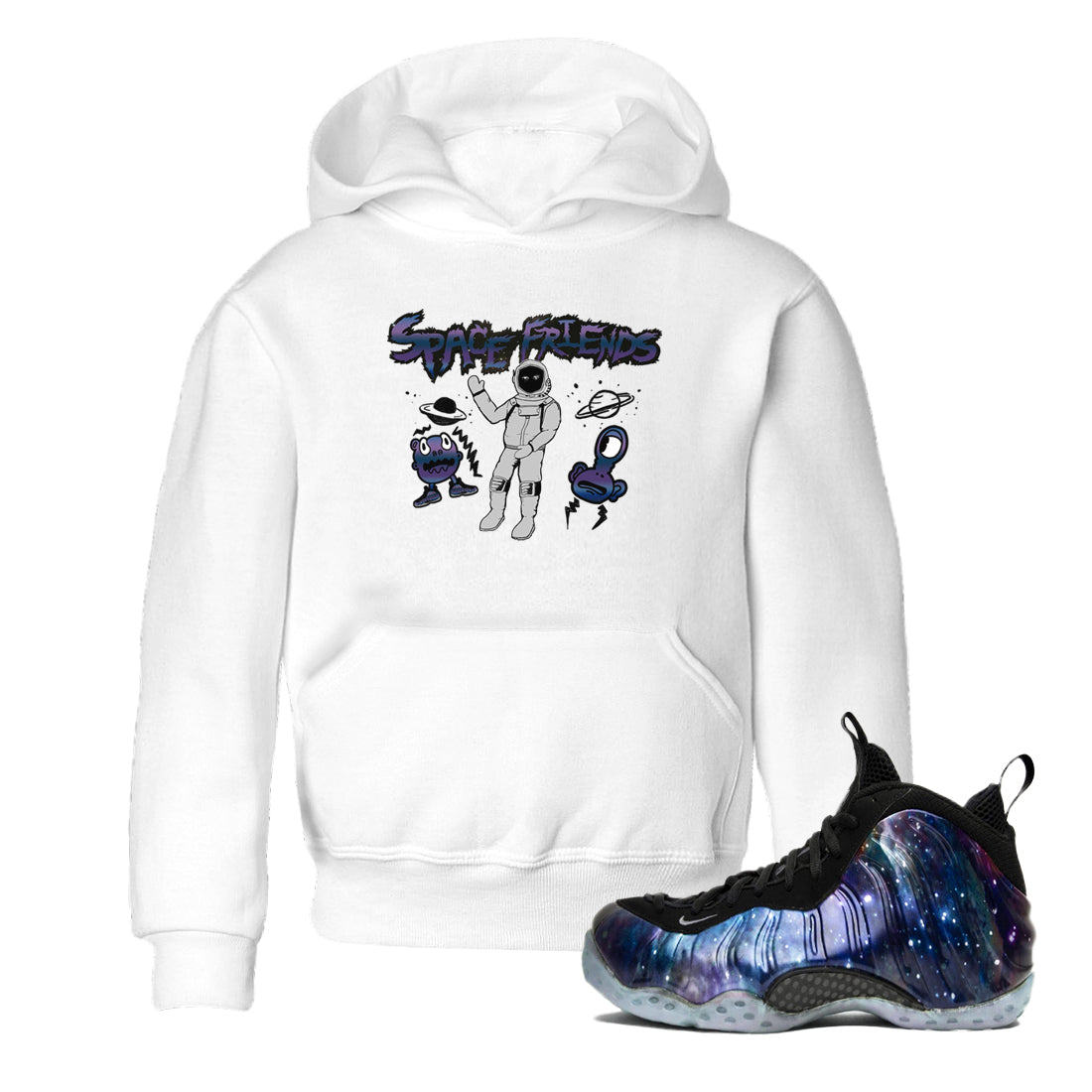 Space Friends snkmatch Tees Kids - Air Foamposite One Galaxy