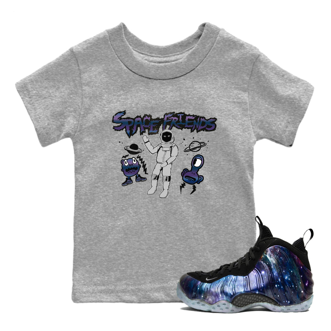 Space Friends snkmatch Tees Kids - Air Foamposite One Galaxy