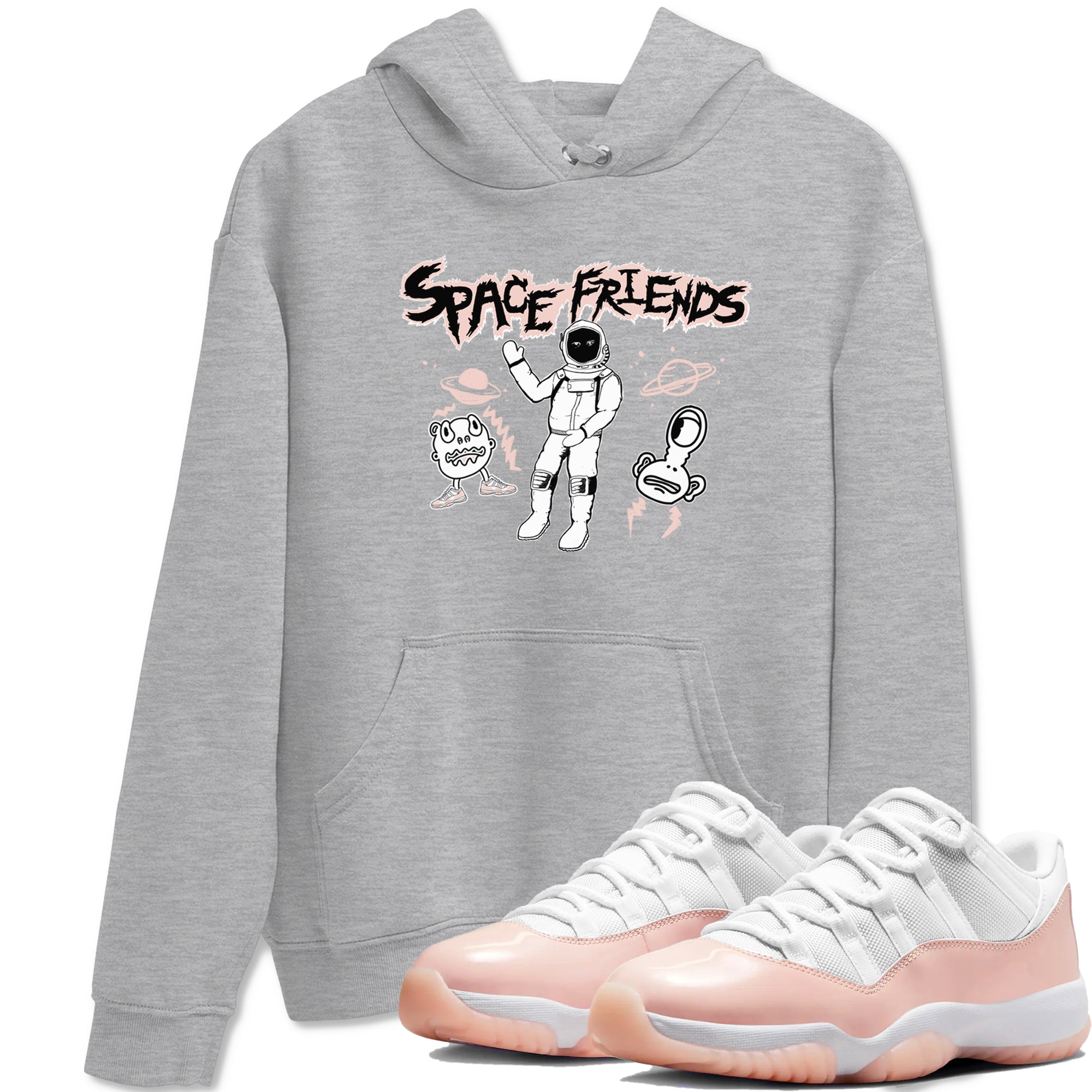 Space Friends snkmatch Tees - Air Jordan 11 Legend Pink