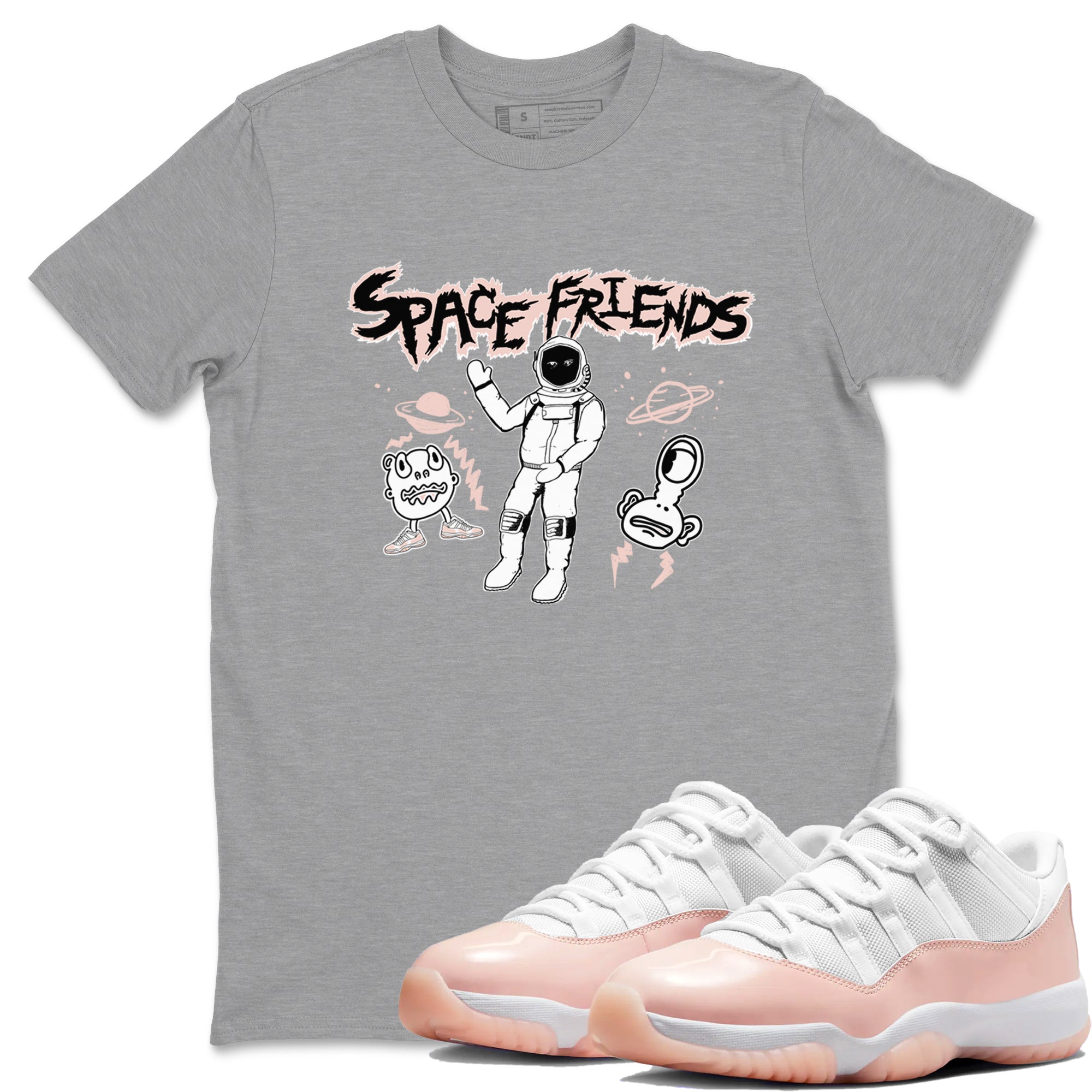 Space Friends snkmatch Tees - Air Jordan 11 Legend Pink